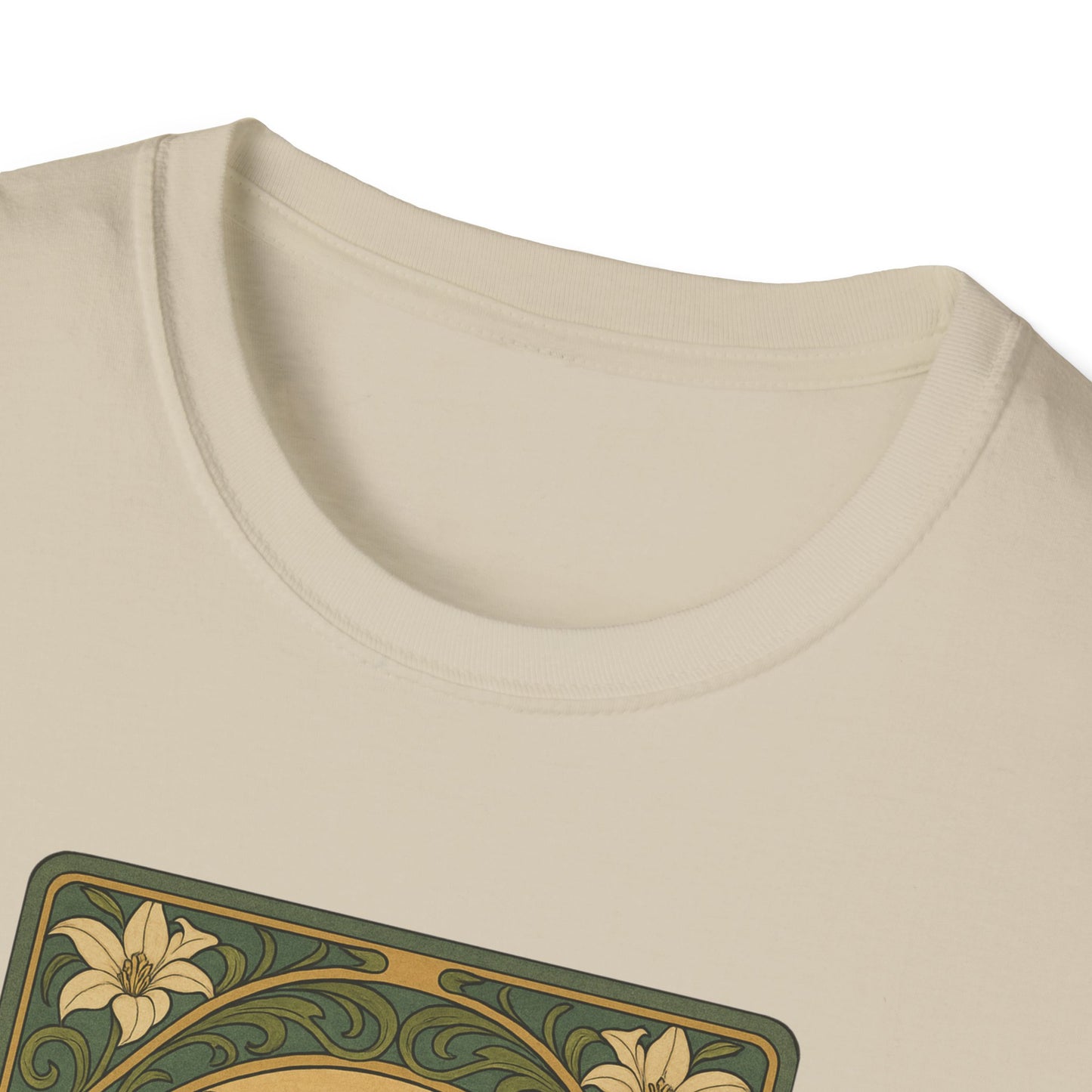 Gooty Sapphire Ornamental - Art Nouveau style T-Shirt - Unisex Softstyle