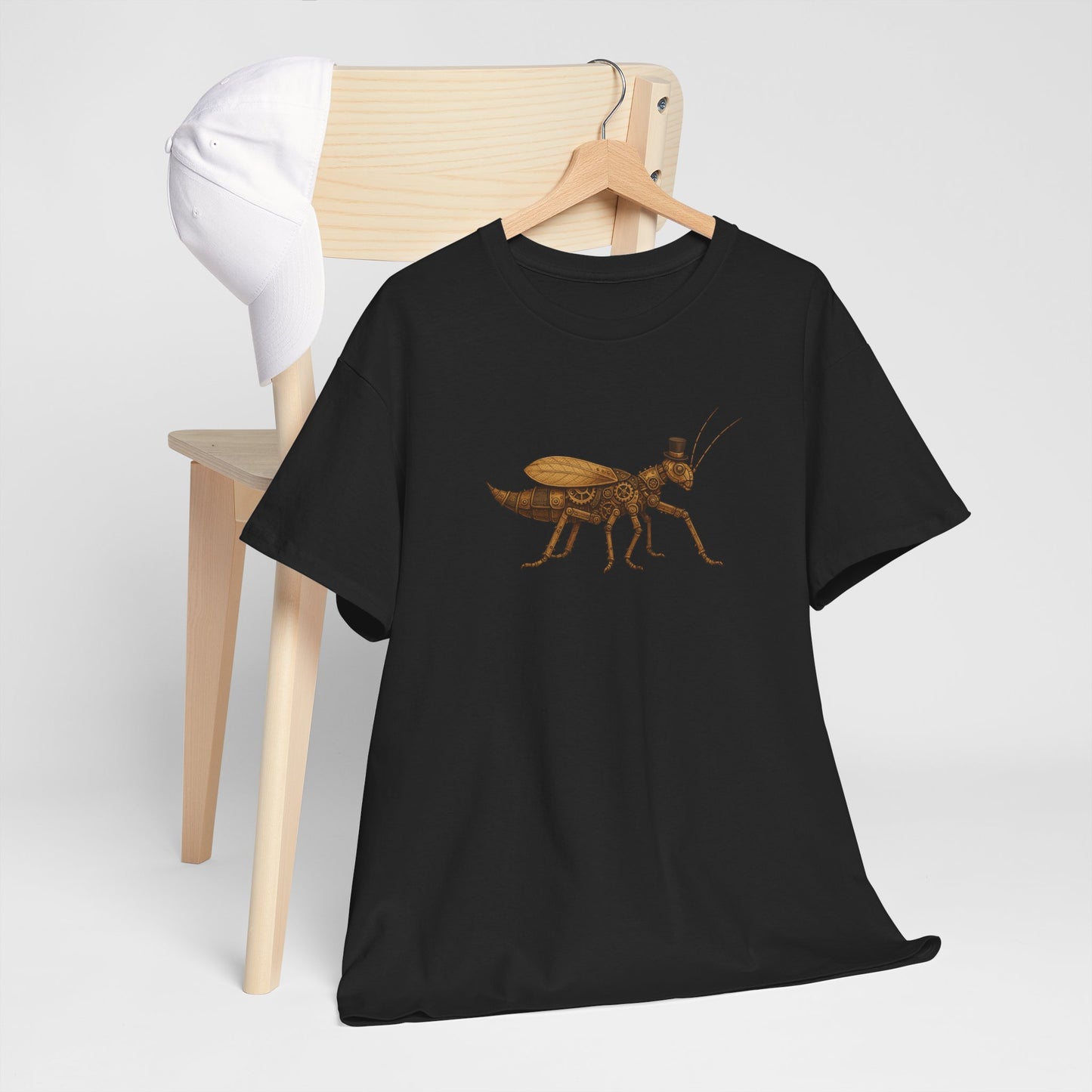 Top Hat Steam Punk Jungle Nymph Unisex Heavy Cotton Tee