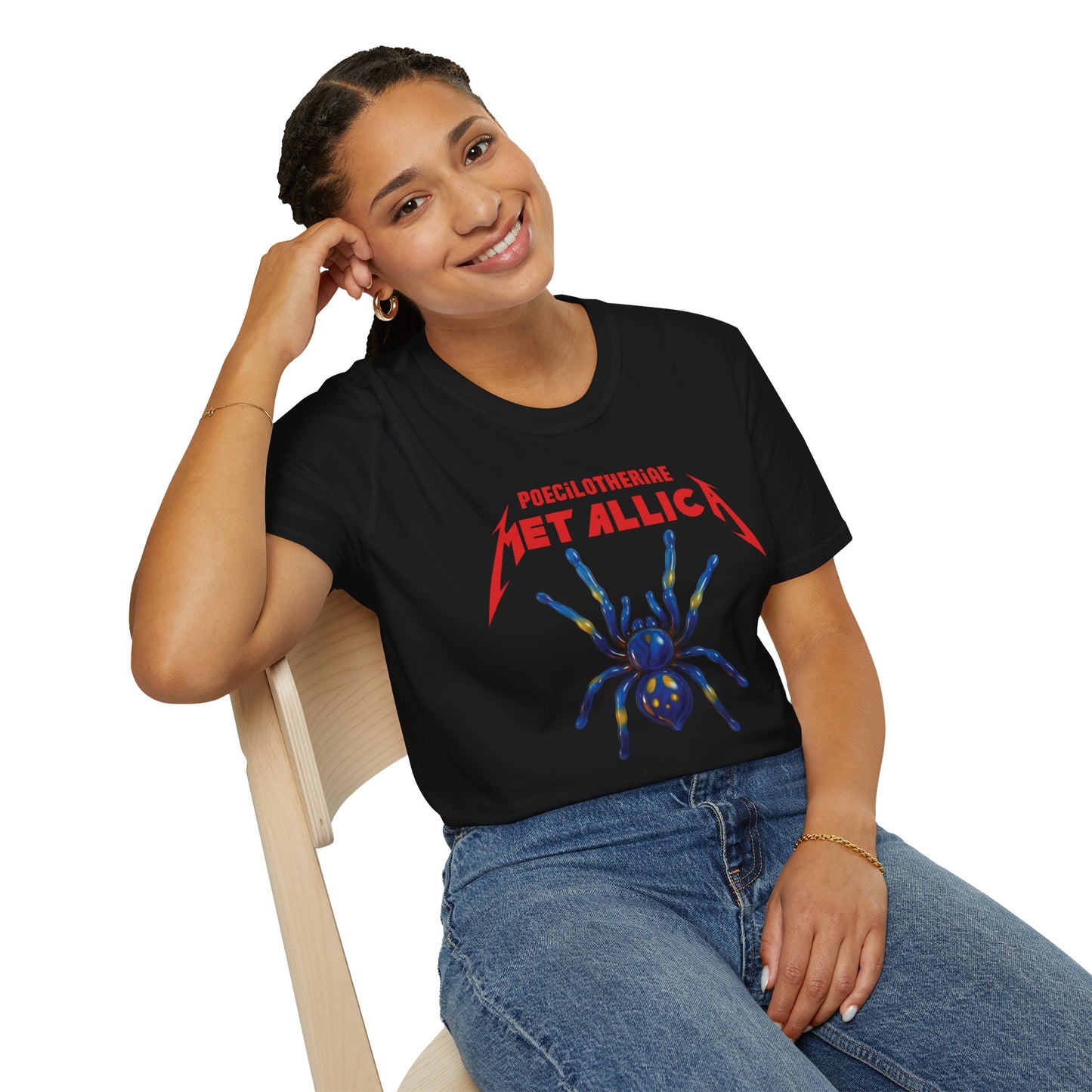 Poecilotheria Metallica Tarantula T-Shirt - Unisex Softstyle