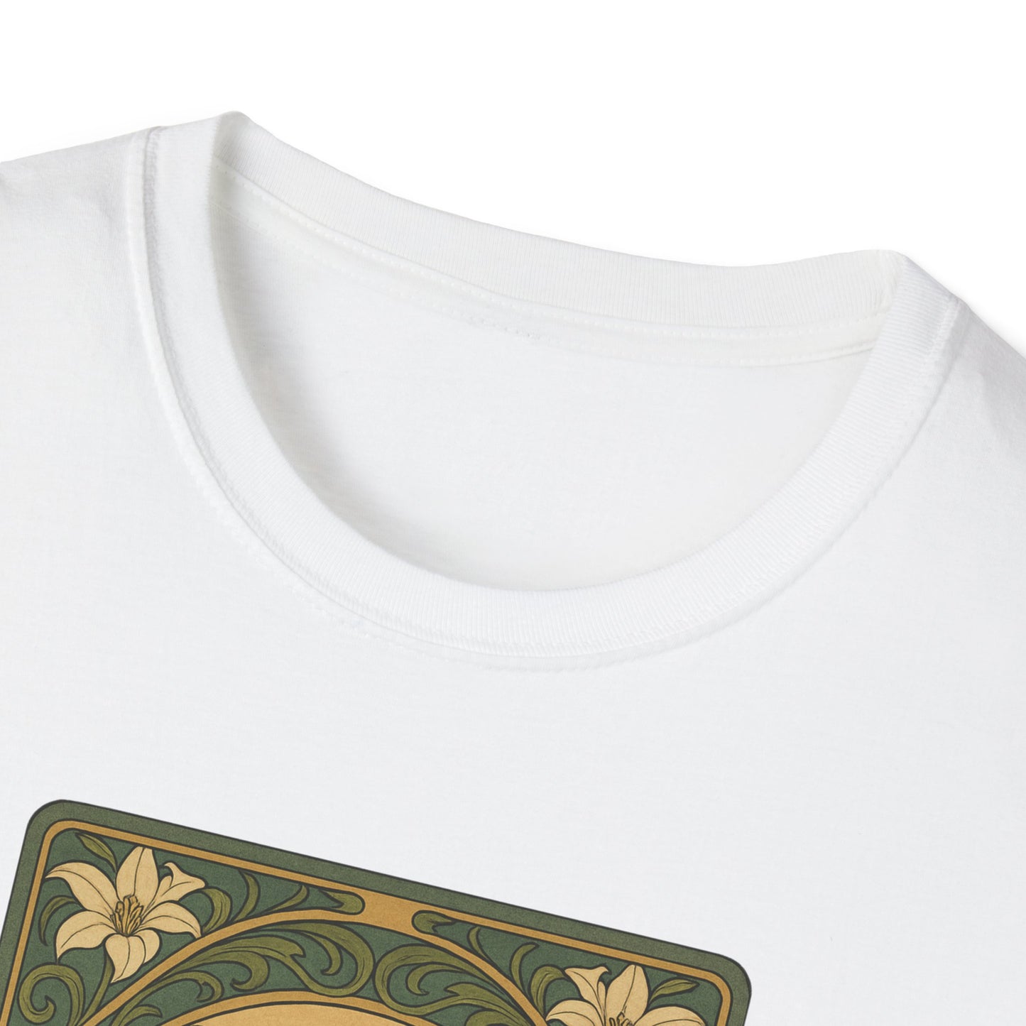 Gooty Sapphire Ornamental - Art Nouveau style T-Shirt - Unisex Softstyle