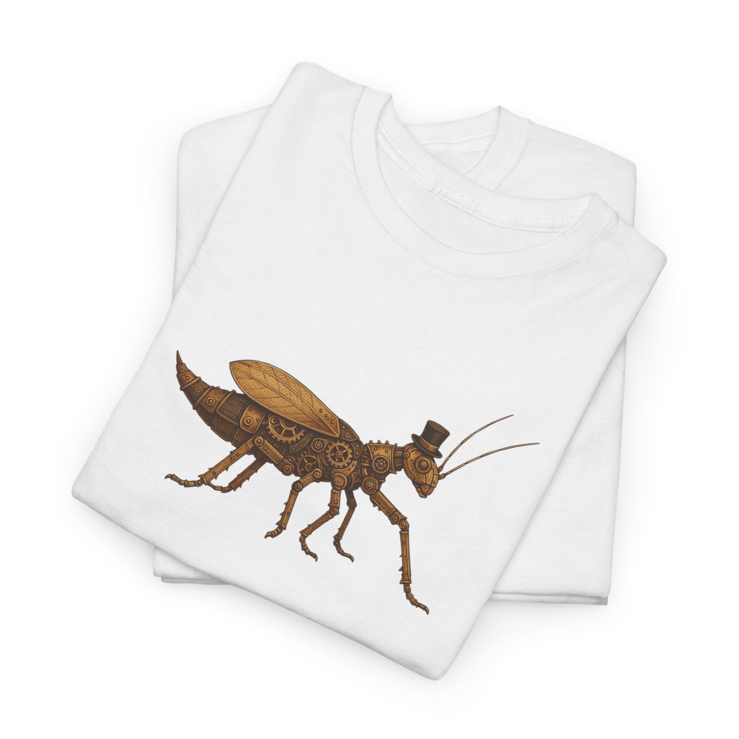 Top Hat Steam Punk Jungle Nymph Unisex Heavy Cotton Tee
