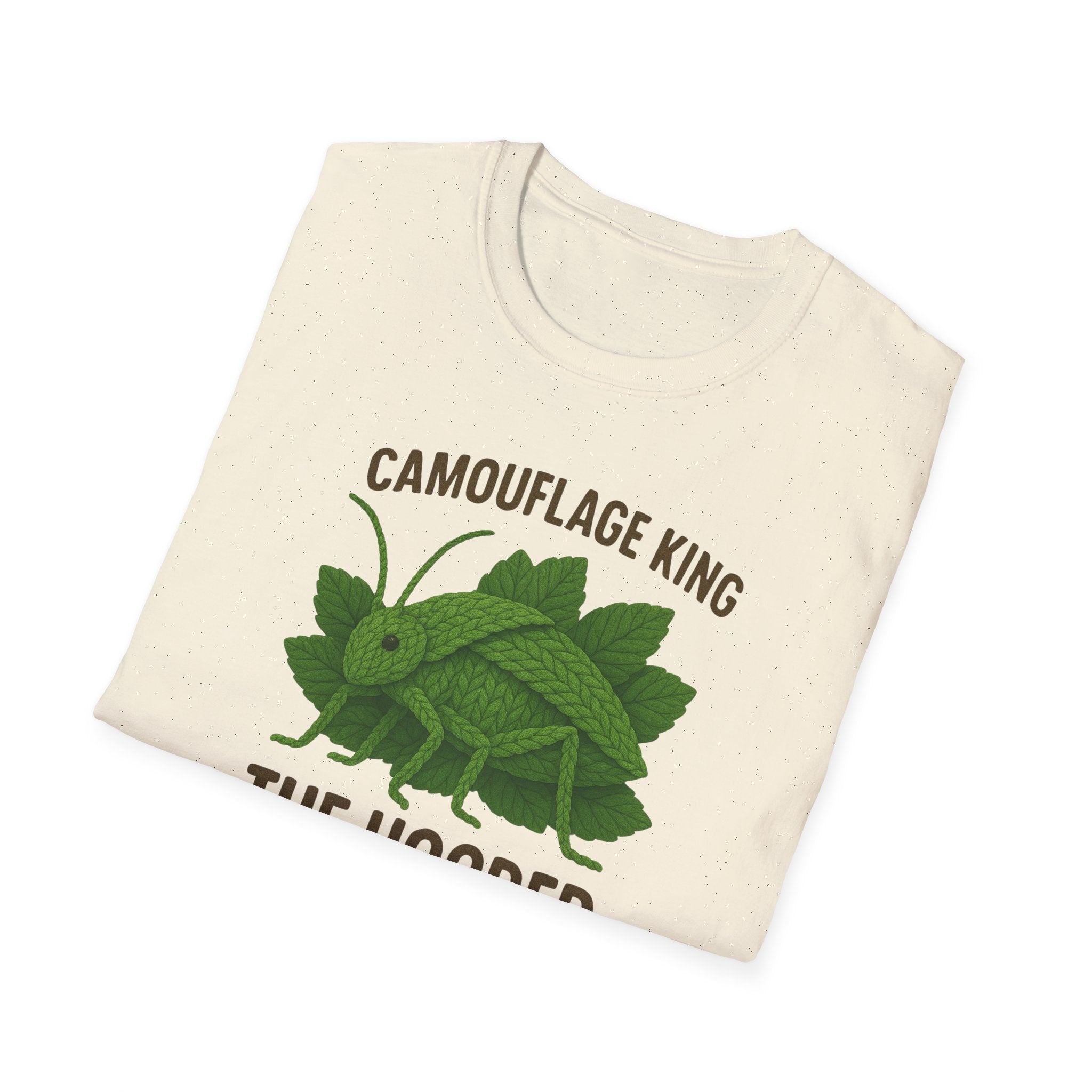 Siliquofera Grandis Giant Hooded Katydid - Camouflage King T-Shirt