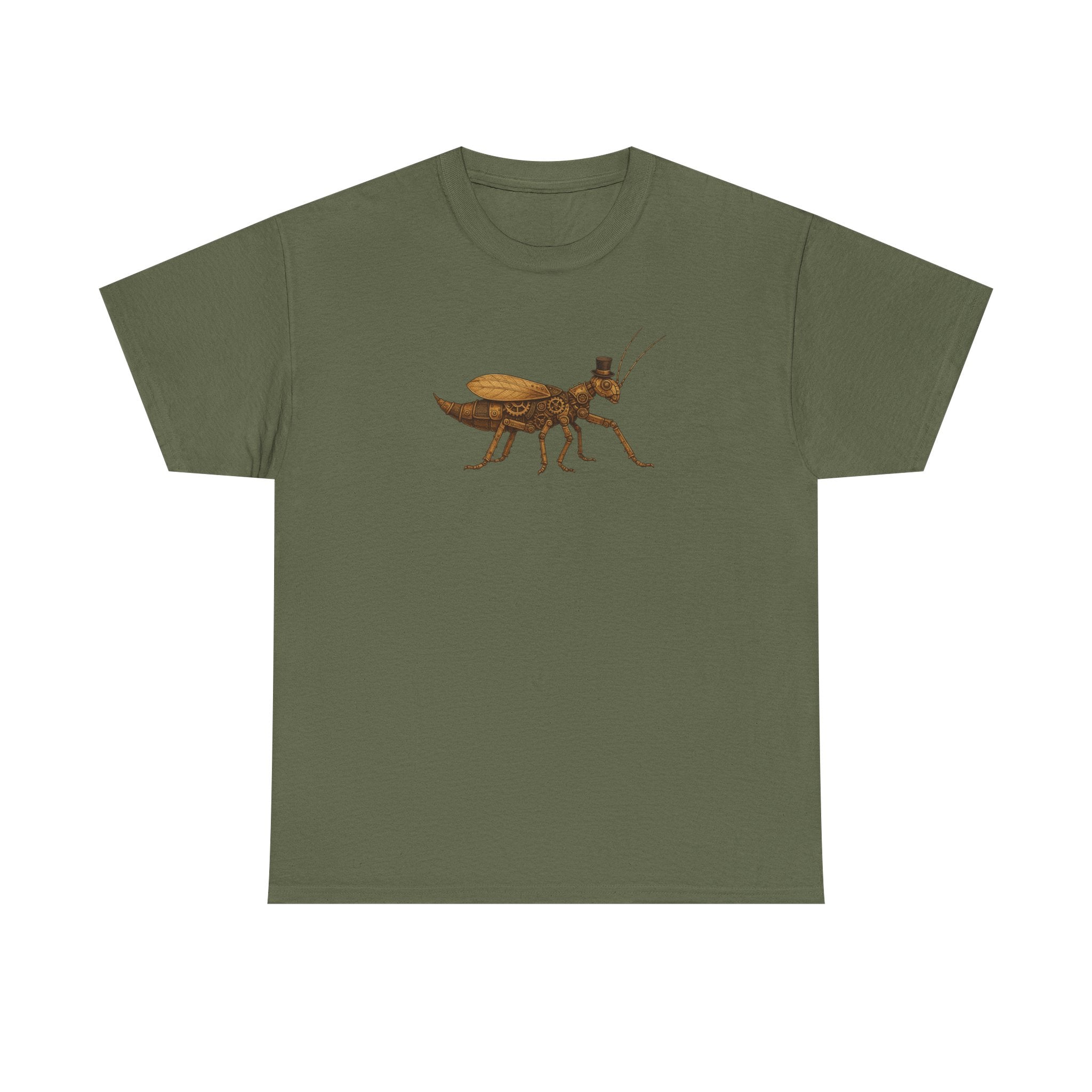 Top Hat Steam Punk Jungle Nymph Unisex Heavy Cotton Tee