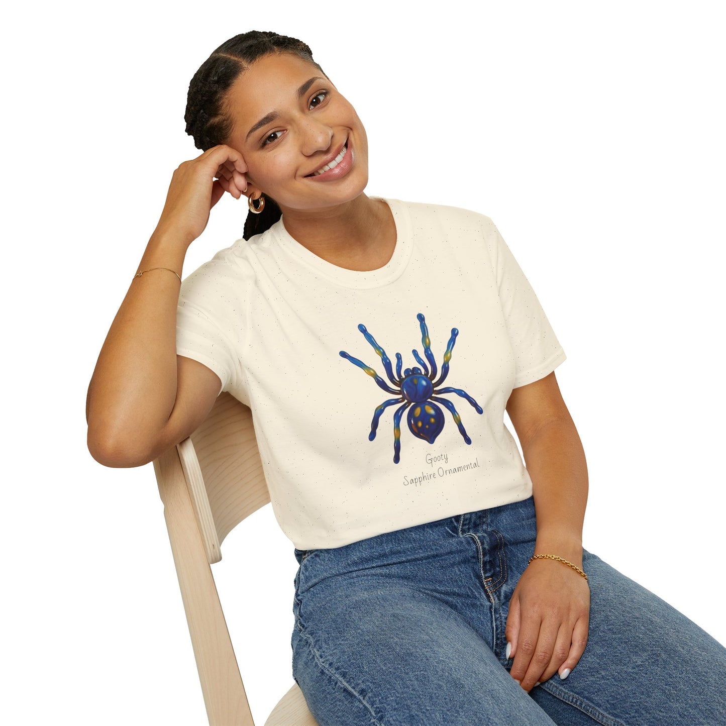 Gooty Sapphire Ornamental Tarantula T-Shirt - Unisex Softstyle