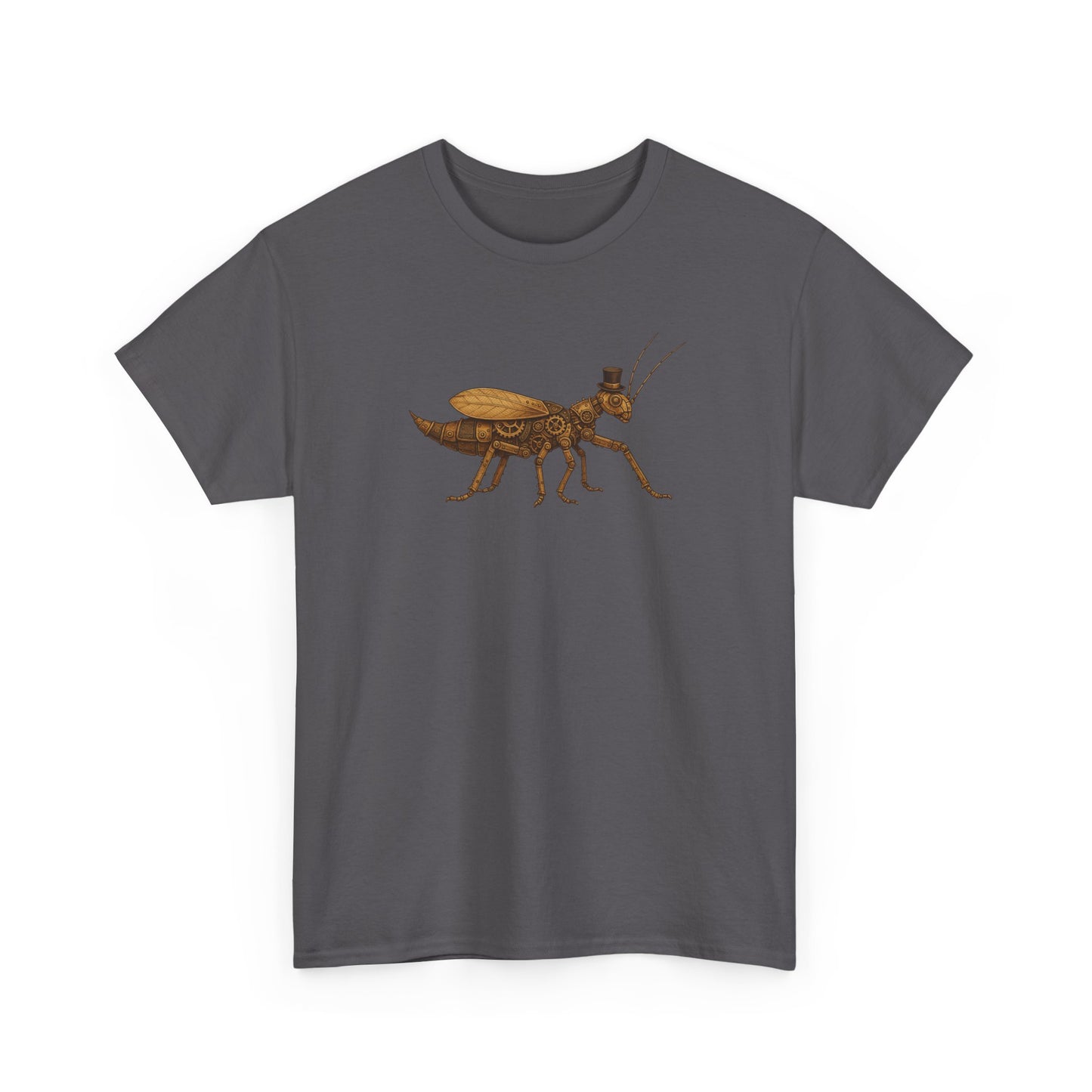 Top Hat Steam Punk Jungle Nymph Unisex Heavy Cotton Tee