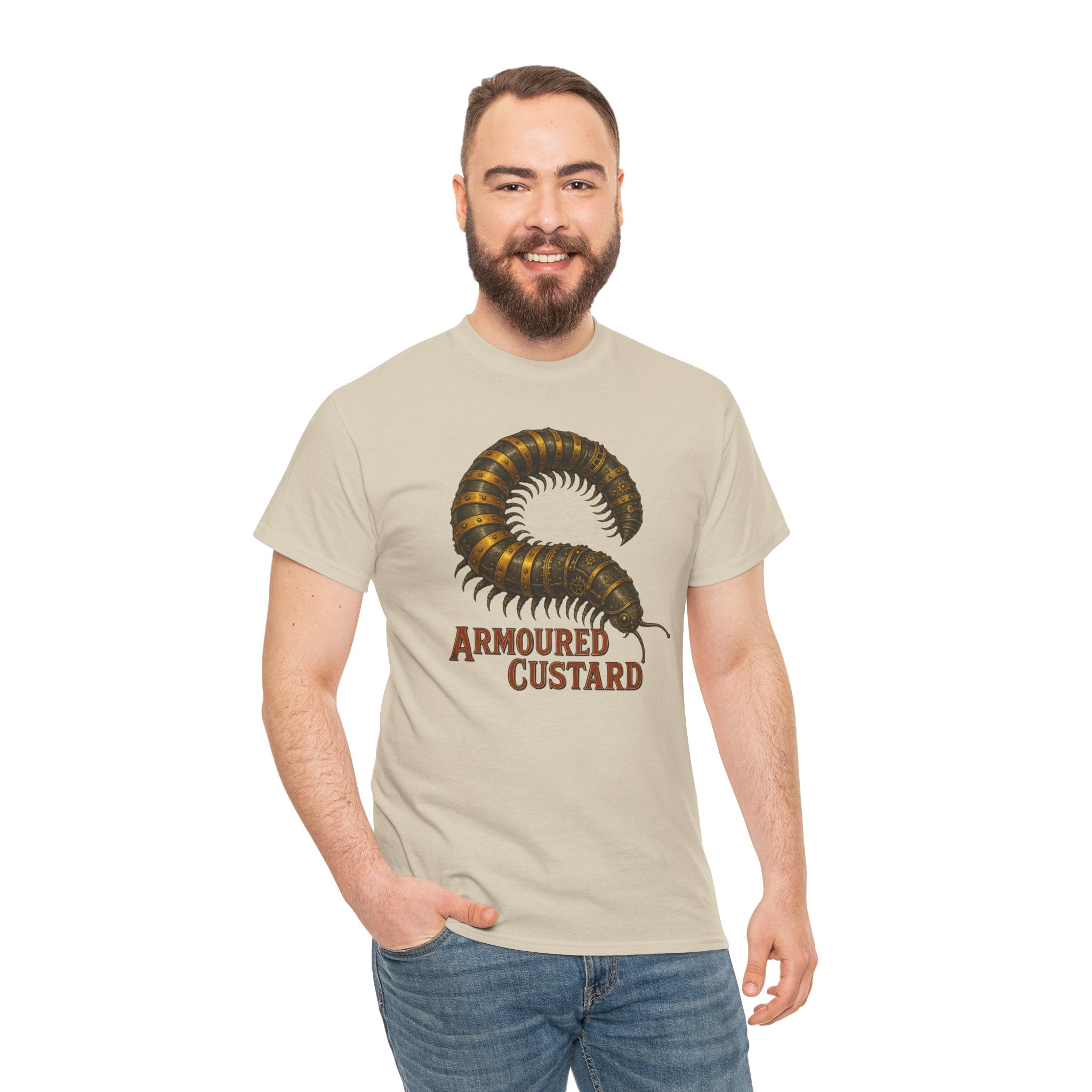 Armoured Custard Millipede Heavy Cotton Tee