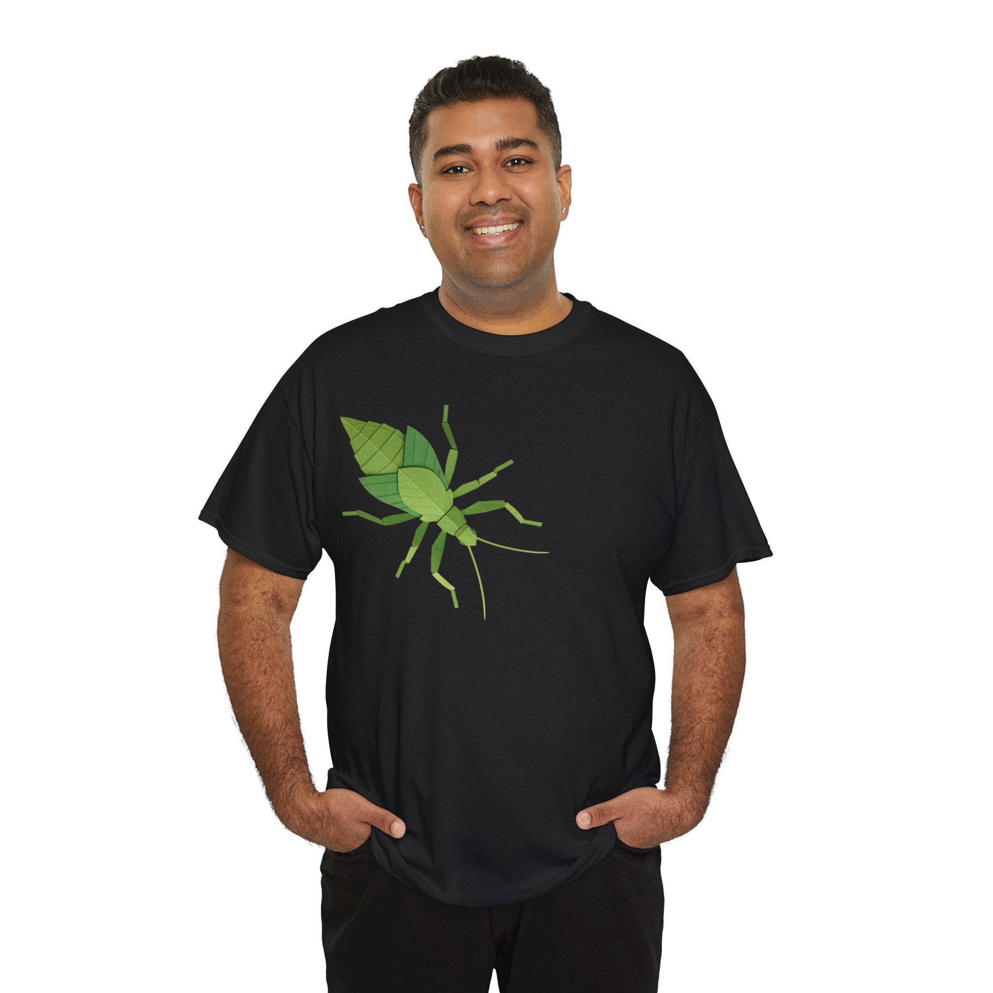 Origami Jungle Nymph Unisex Heavy Cotton Tee - Nature Inspired, Eco-Friendly Apparel