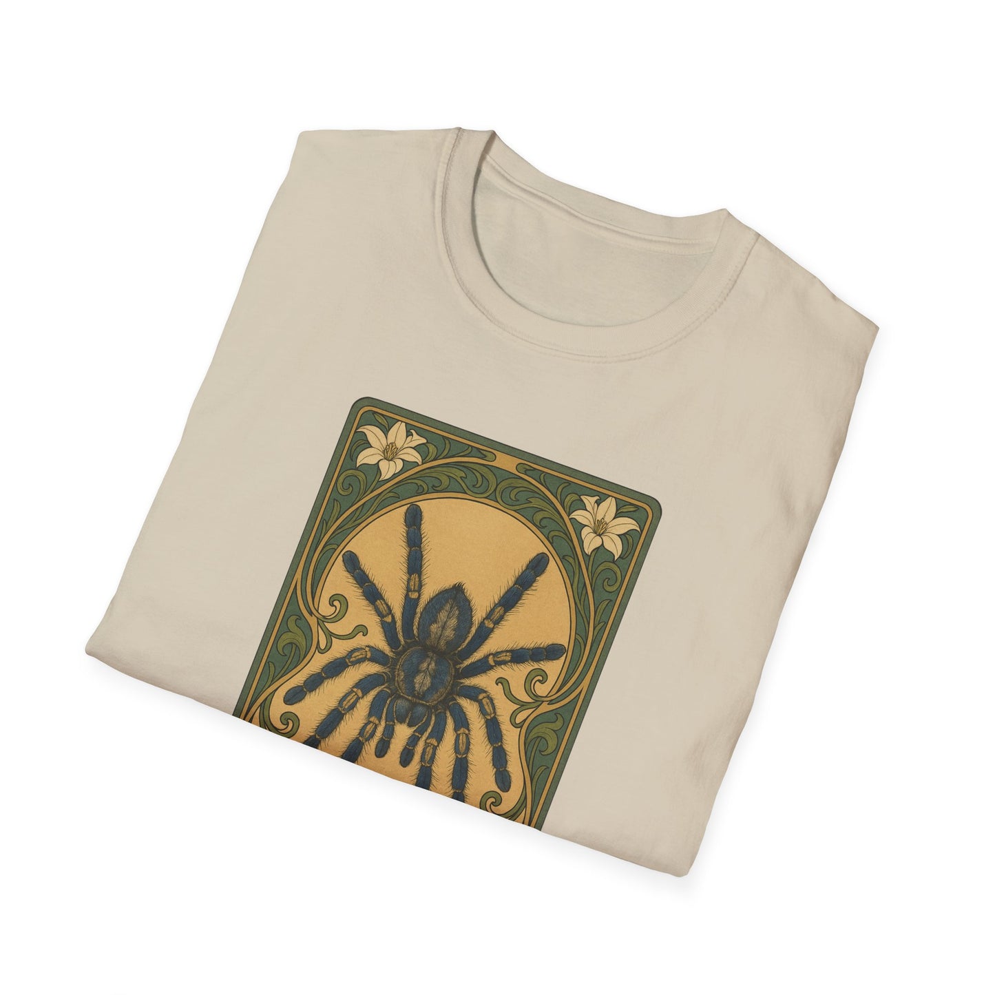 Gooty Sapphire Ornamental - Art Nouveau style T-Shirt - Unisex Softstyle