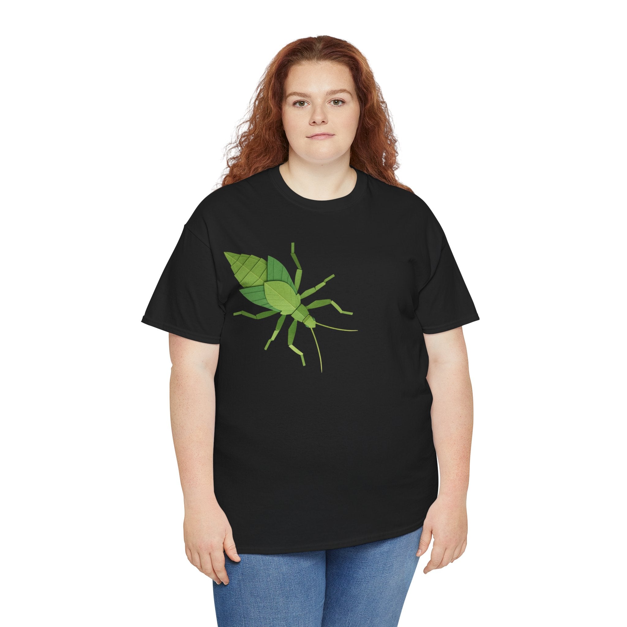 Origami Jungle Nymph Unisex Heavy Cotton Tee - Nature Inspired, Eco-Friendly Apparel