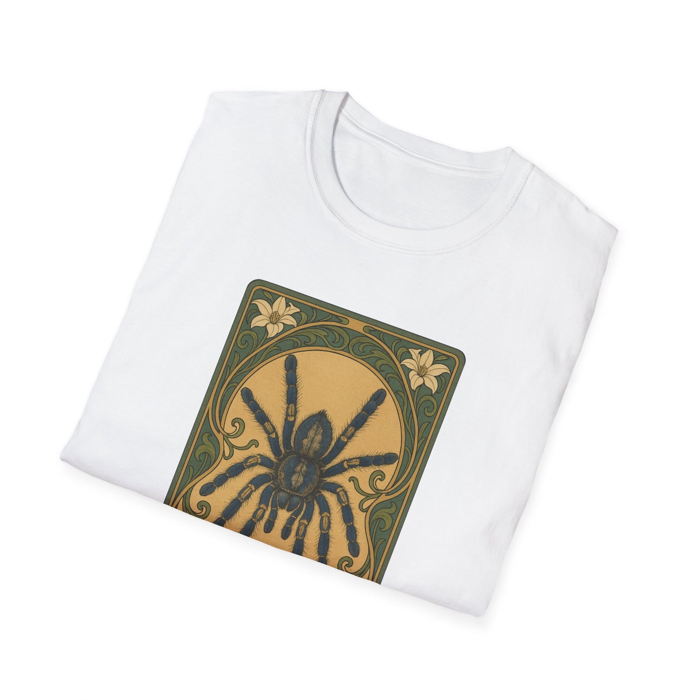 Gooty Sapphire Ornamental - Art Nouveau style T-Shirt - Unisex Softstyle