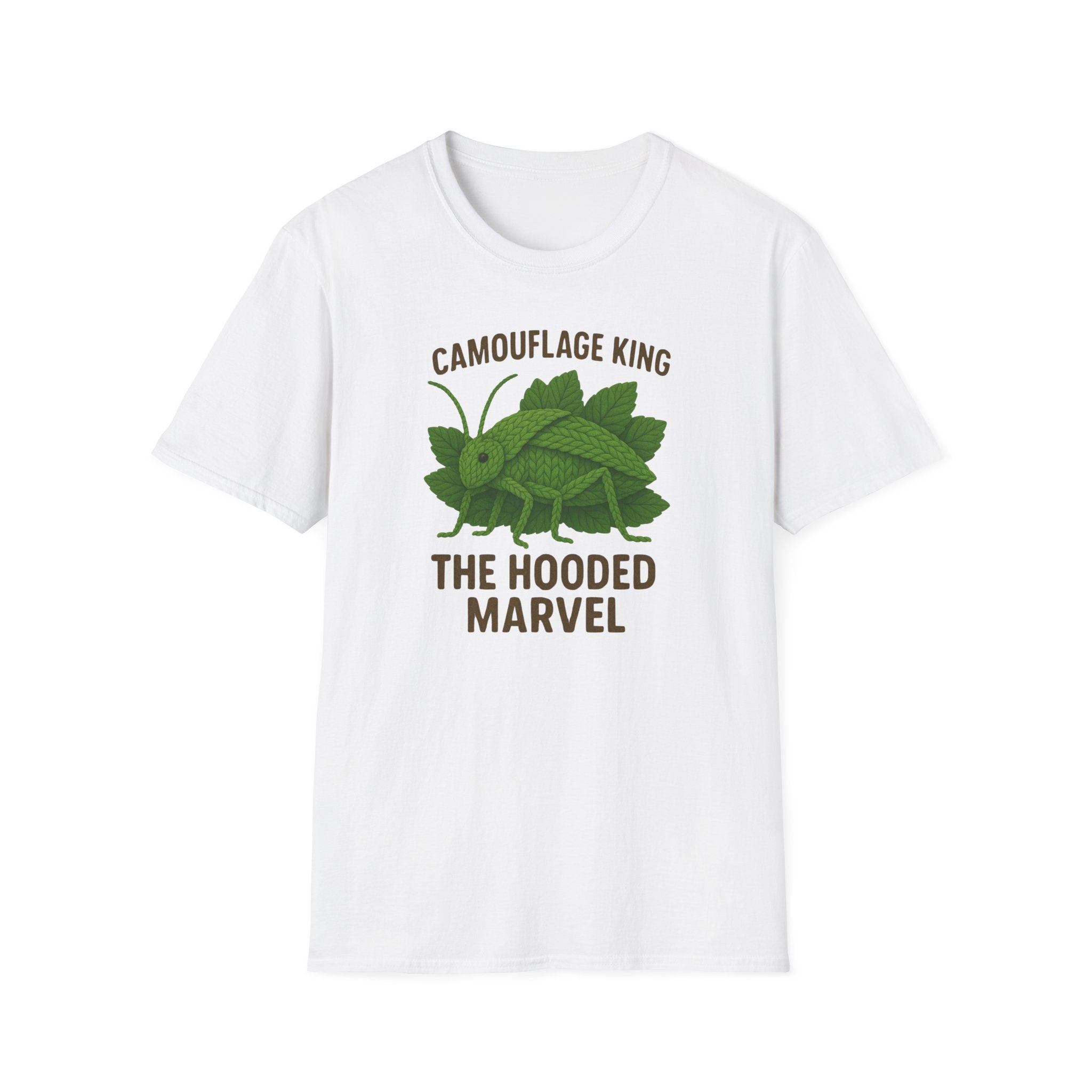 Siliquofera Grandis Giant Hooded Katydid - Camouflage King T-Shirt