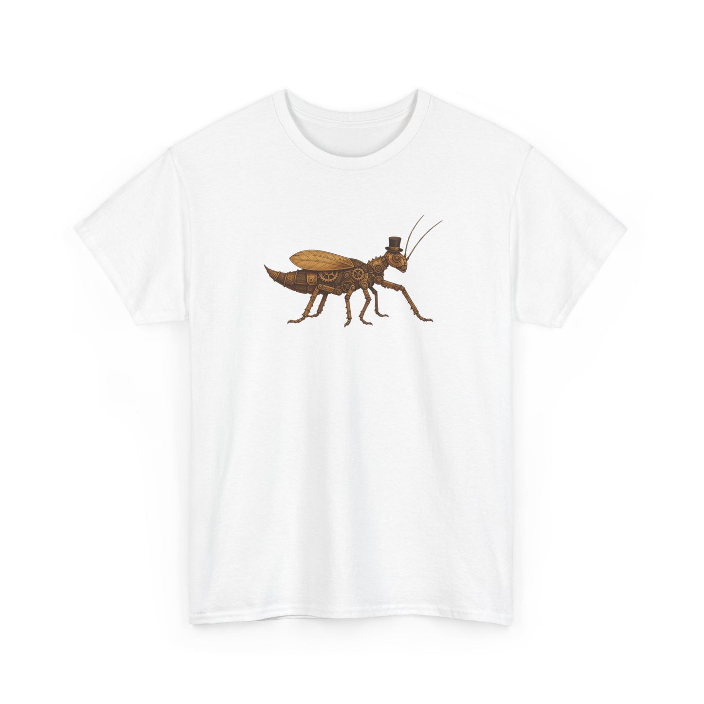 Top Hat Steam Punk Jungle Nymph Unisex Heavy Cotton Tee