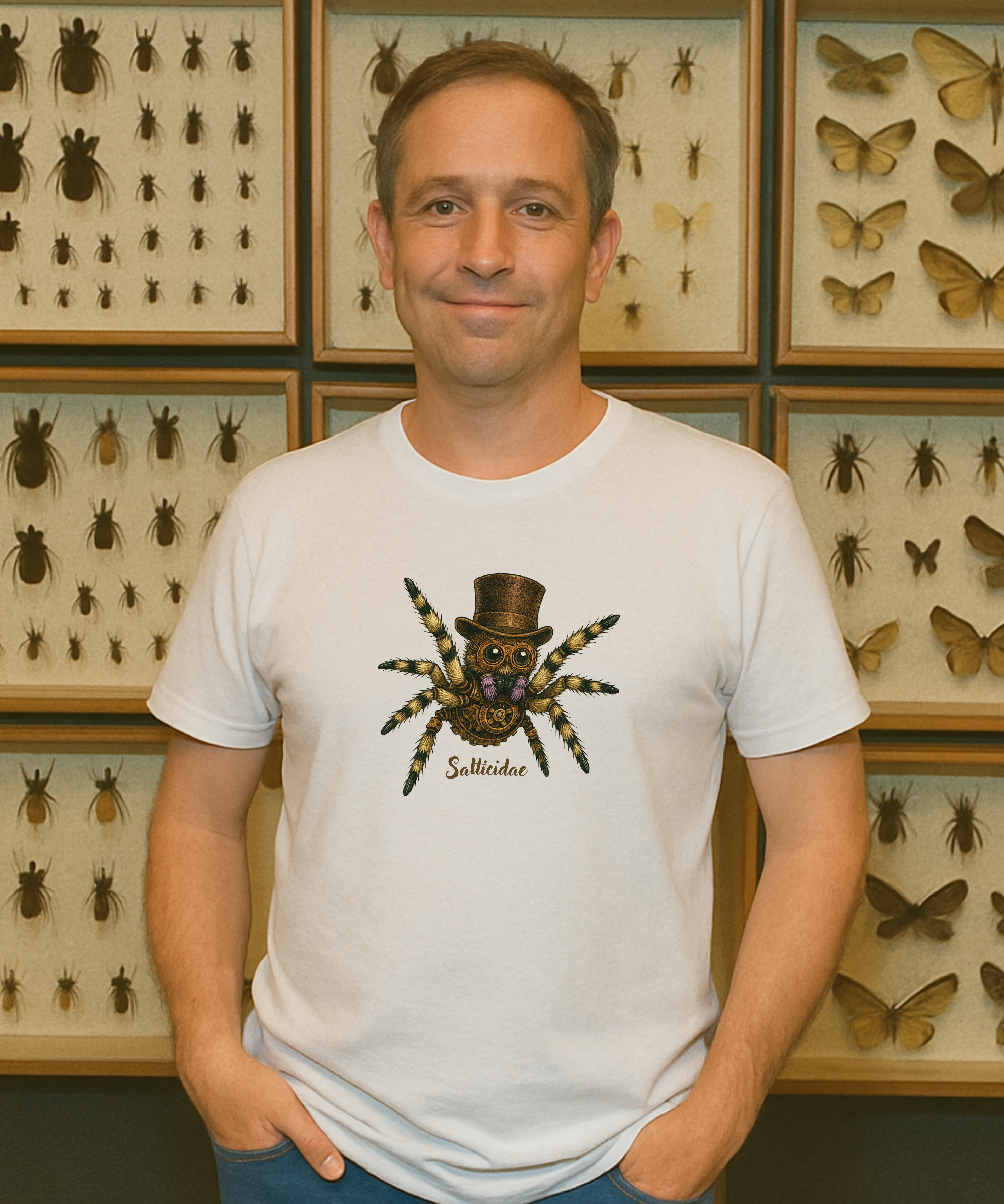 Salticidae Steam Punk T-Shirt - Unisex Softstyle