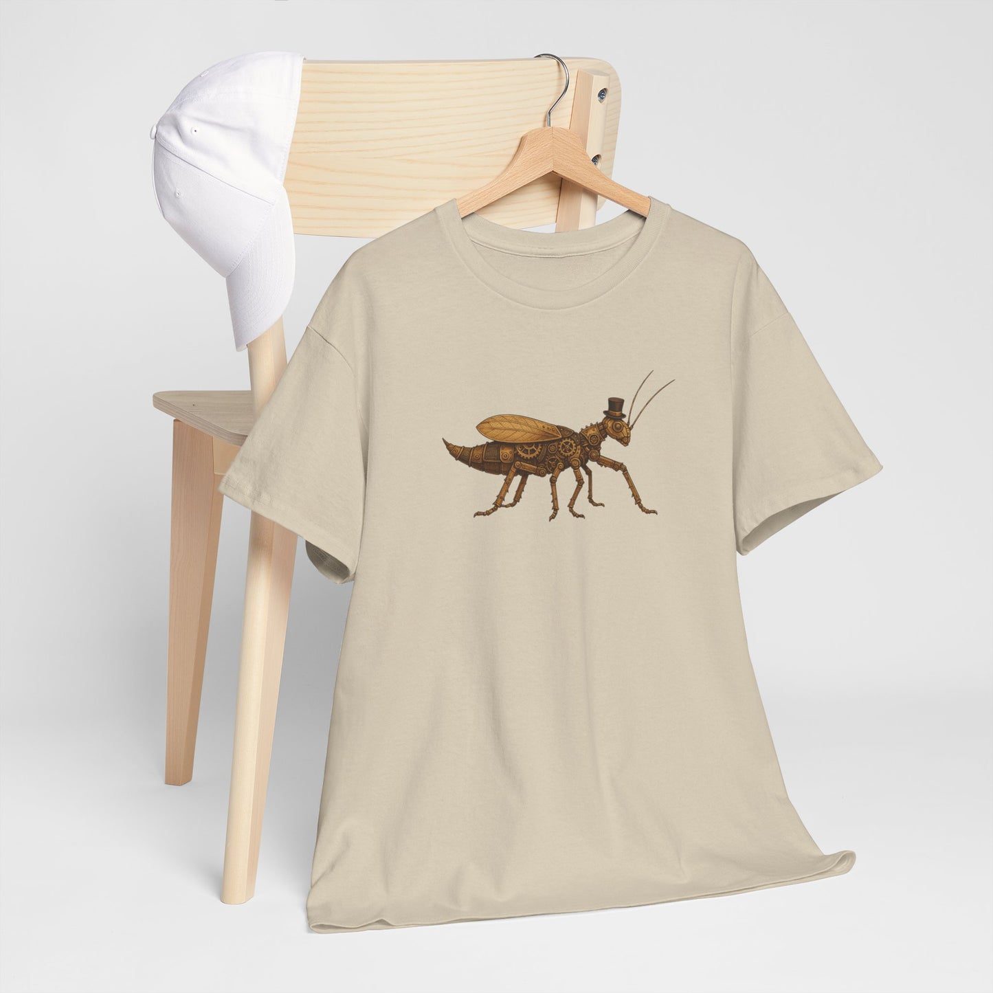 Top Hat Steam Punk Jungle Nymph Unisex Heavy Cotton Tee