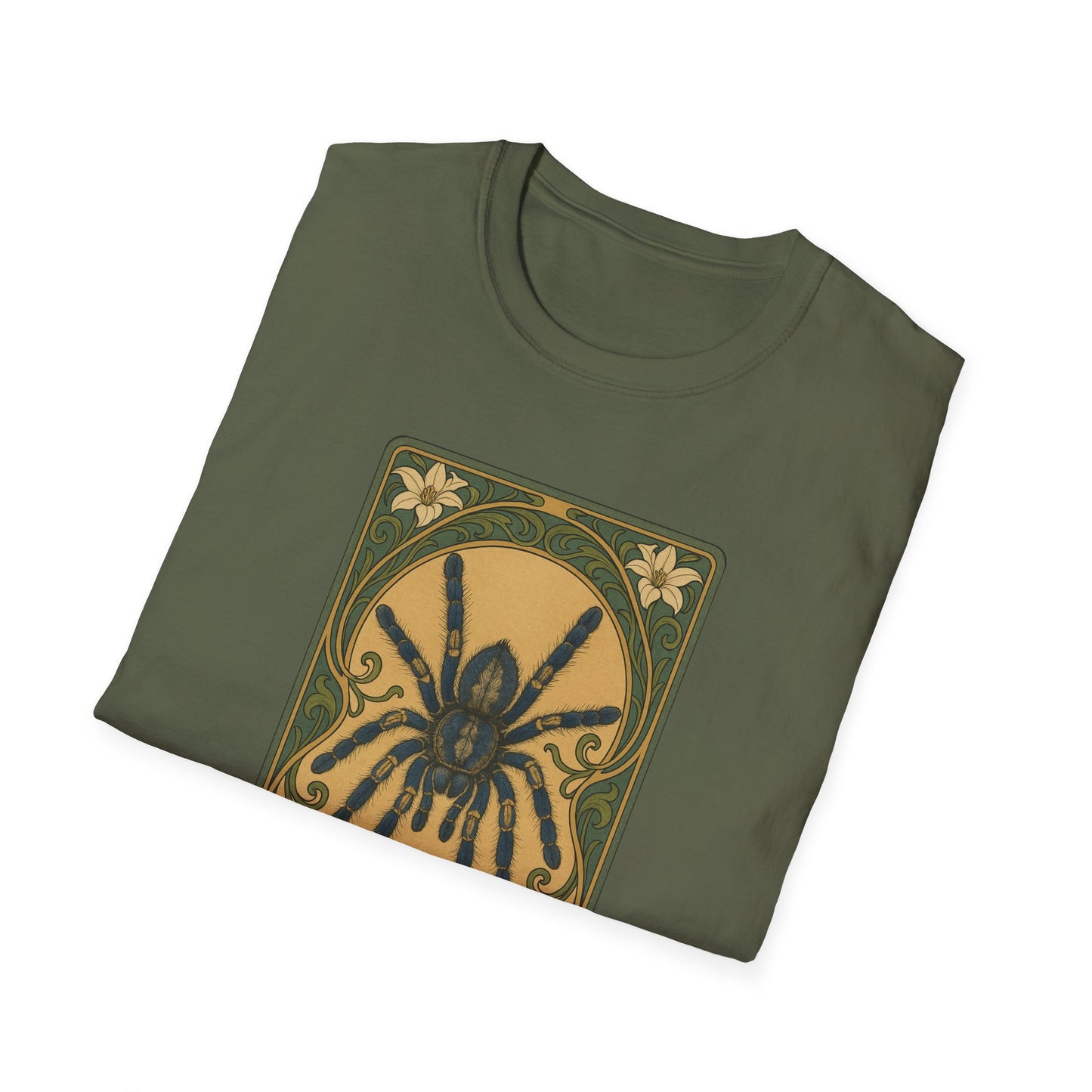 Gooty Sapphire Ornamental - Art Nouveau style T-Shirt - Unisex Softstyle