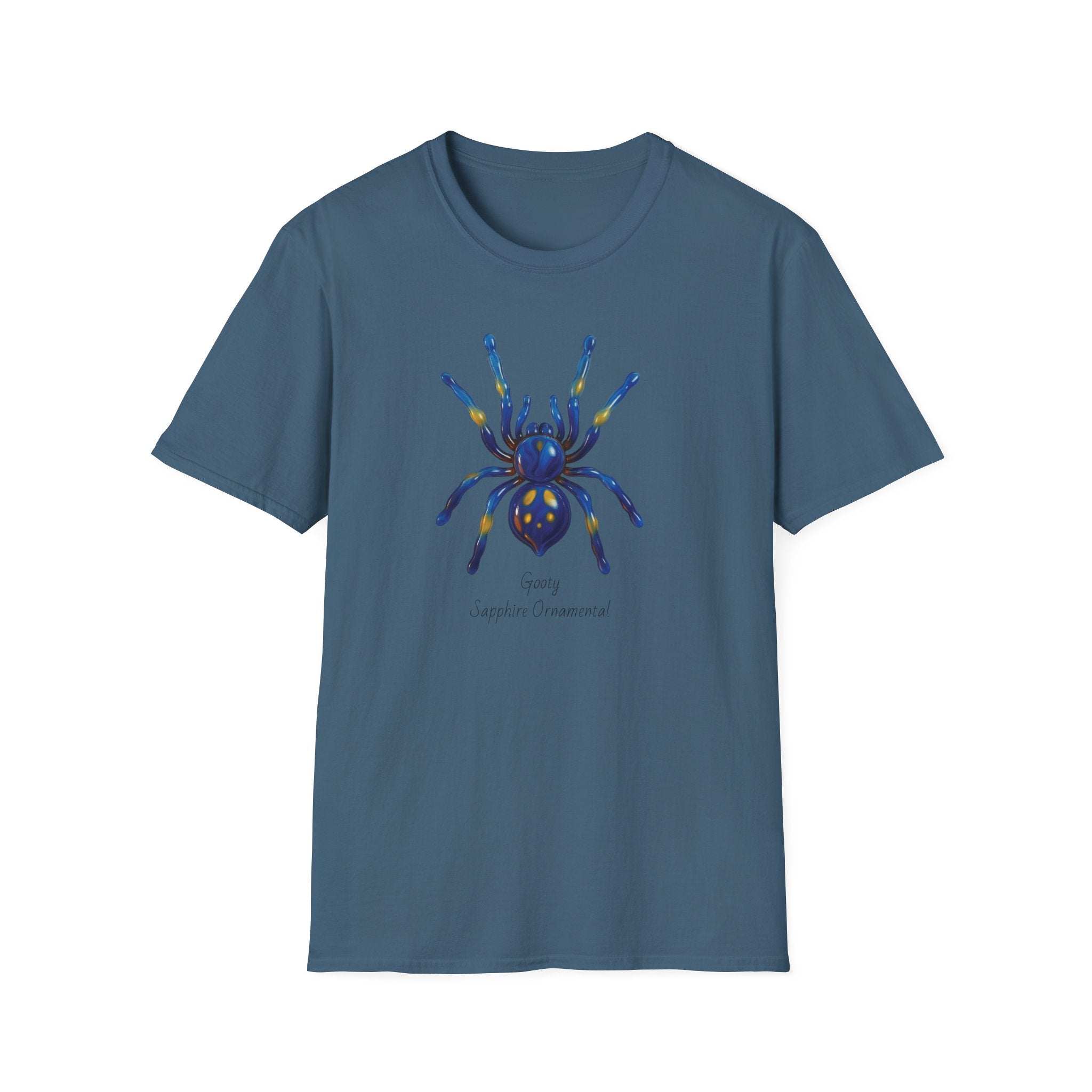 Gooty Sapphire Ornamental Tarantula T-Shirt - Unisex Softstyle