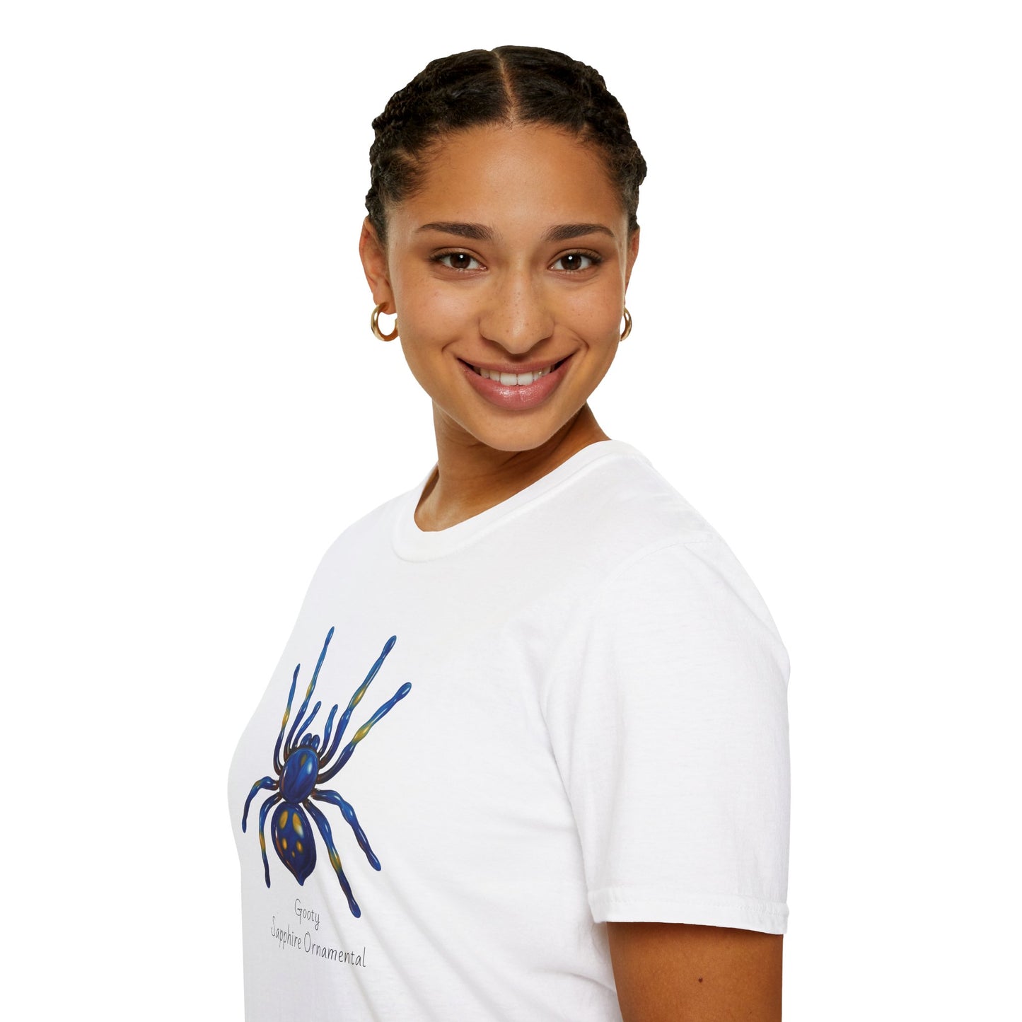 Gooty Sapphire Ornamental Tarantula T-Shirt - Unisex Softstyle