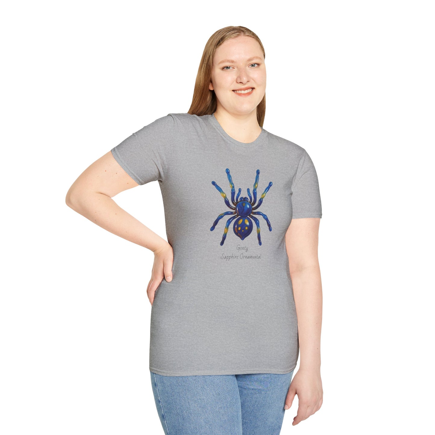 Gooty Sapphire Ornamental Tarantula T-Shirt - Unisex Softstyle