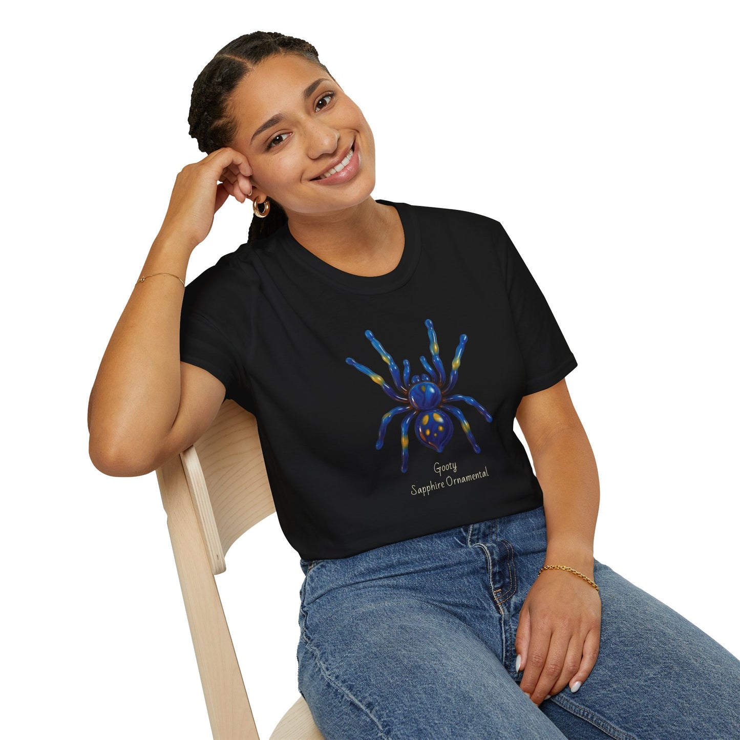 Gooty Sapphire Ornamental Tarantula T-Shirt - Unisex Softstyle