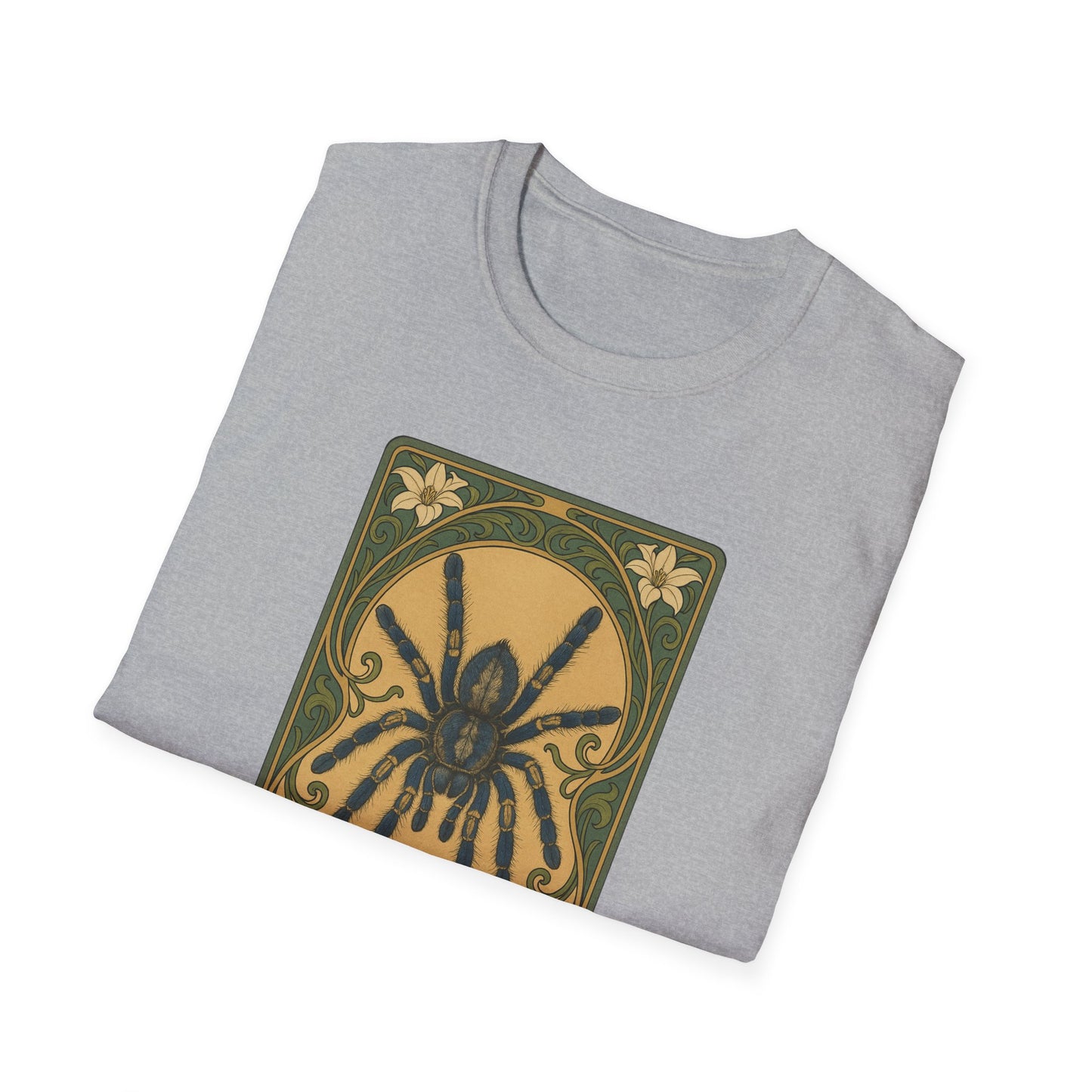 Gooty Sapphire Ornamental - Art Nouveau style T-Shirt - Unisex Softstyle