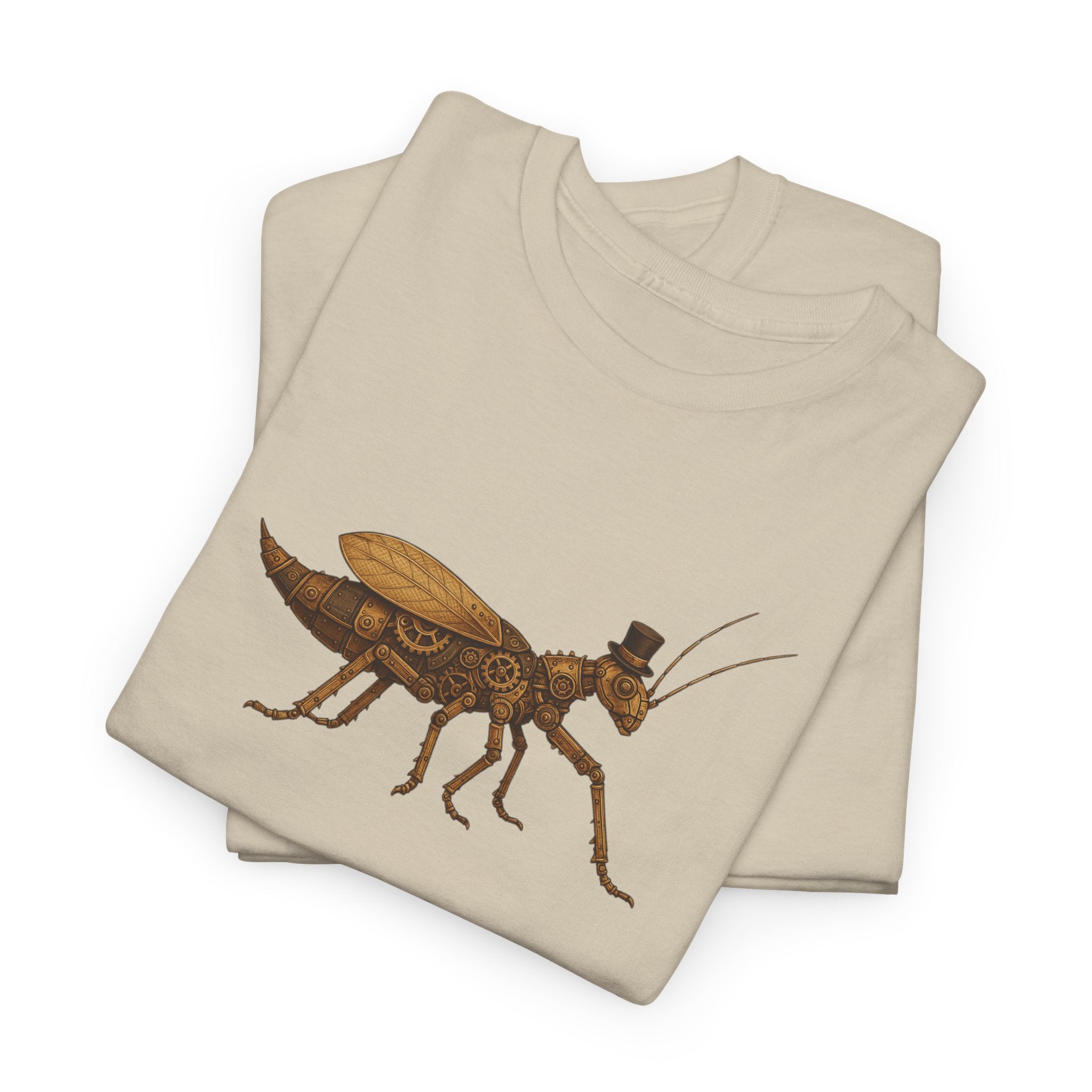 Top Hat Steam Punk Jungle Nymph Unisex Heavy Cotton Tee