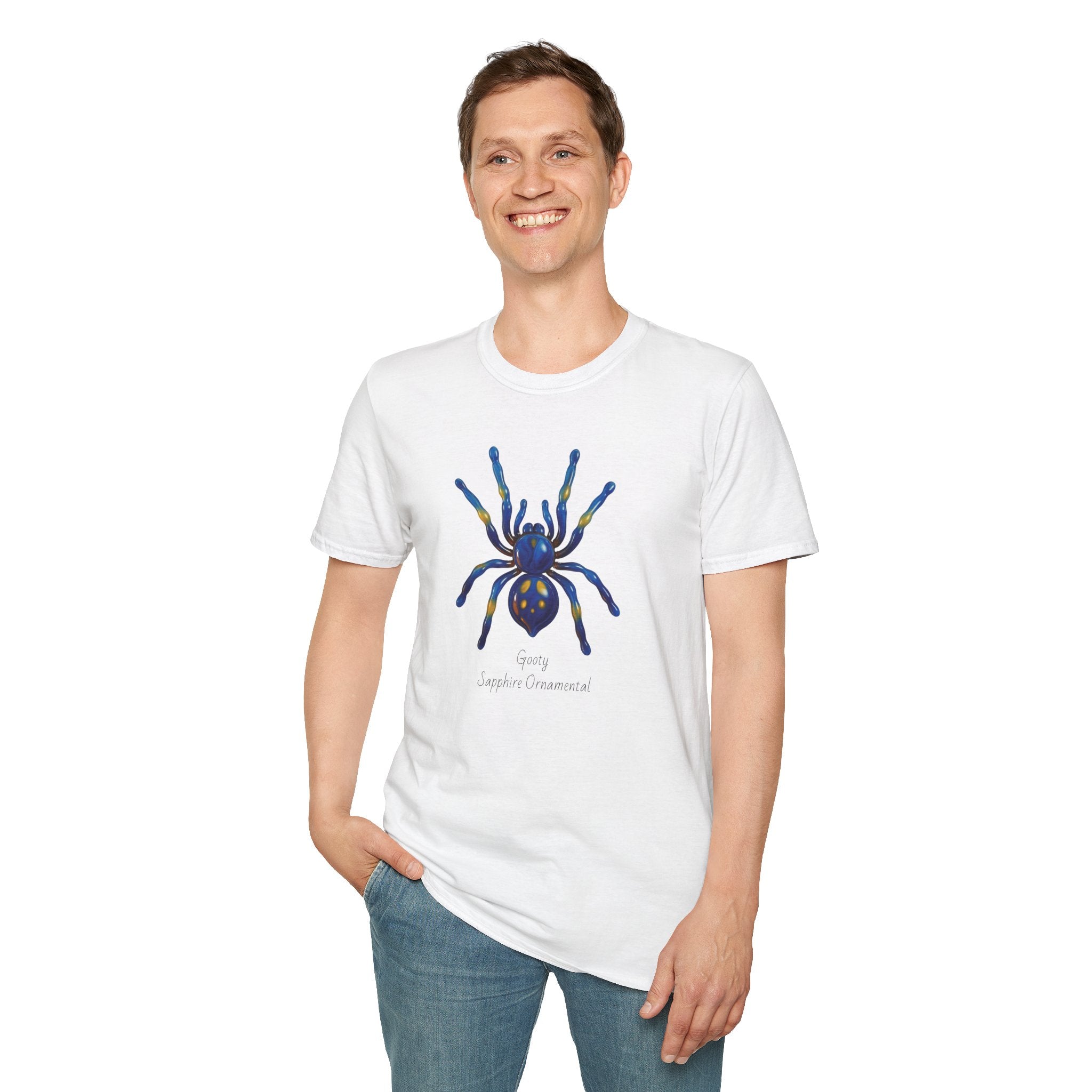 Gooty Sapphire Ornamental Tarantula T-Shirt - Unisex Softstyle