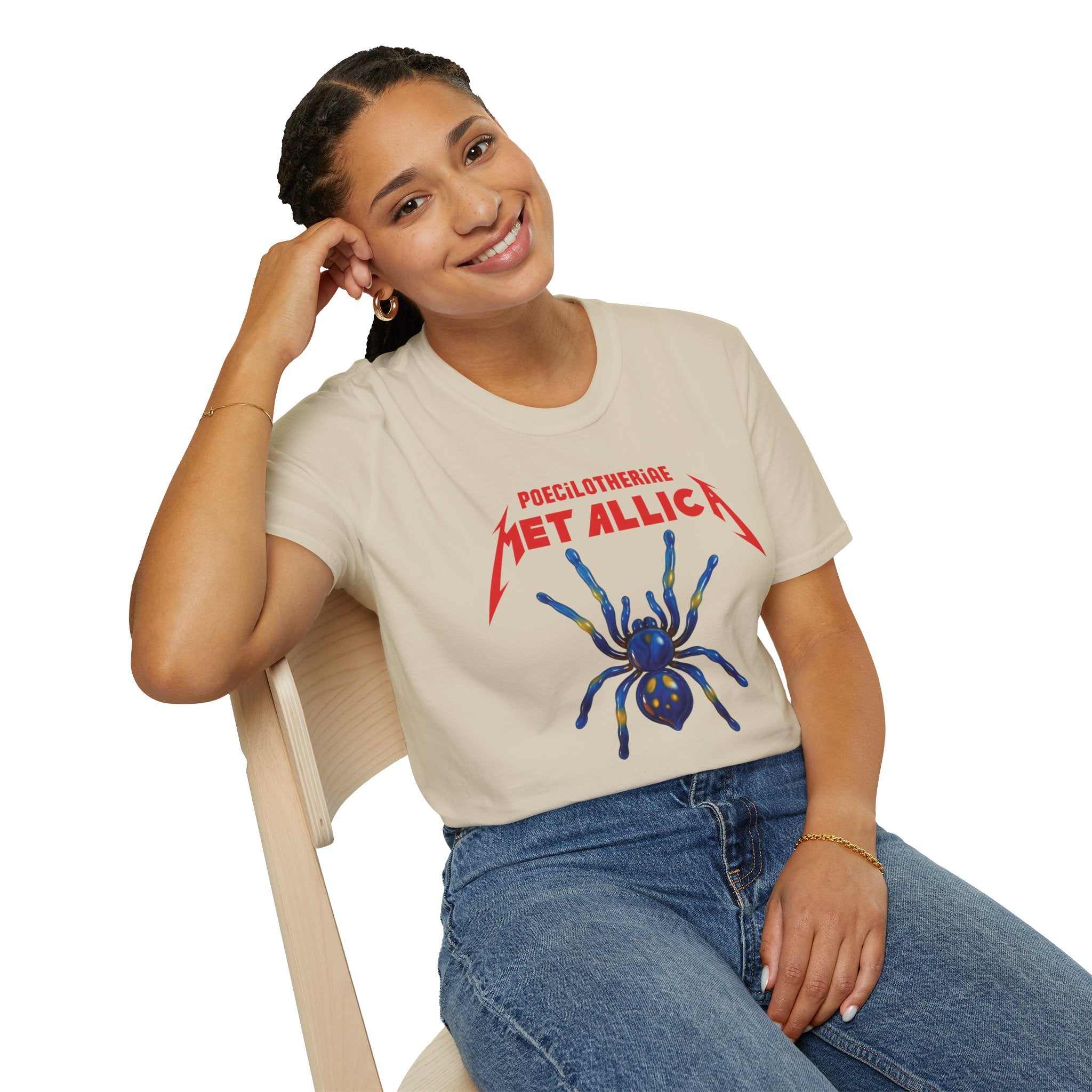 Poecilotheria Metallica Tarantula T-Shirt - Unisex Softstyle