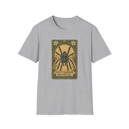Gooty Sapphire Ornamental - Art Nouveau style T-Shirt - Unisex Softstyle