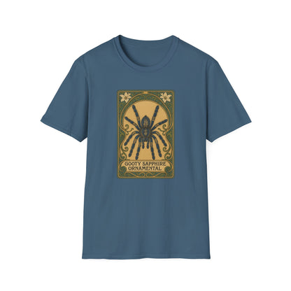 Gooty Sapphire Ornamental - Art Nouveau style T-Shirt - Unisex Softstyle