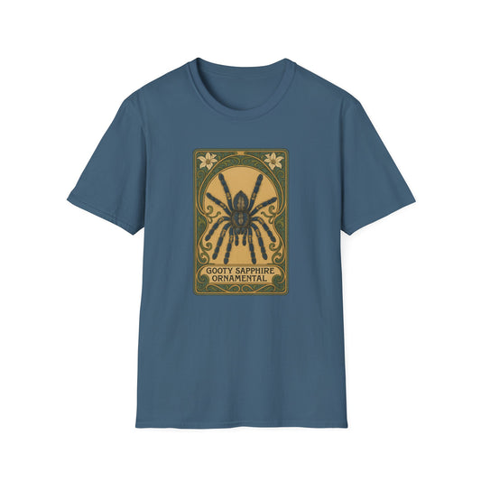 Gooty Sapphire Ornamental - Art Nouveau style T-Shirt - Unisex Softstyle