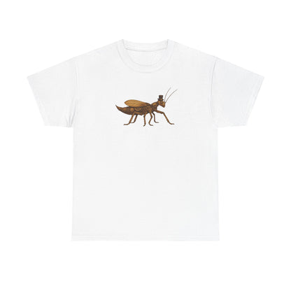 Top Hat Steam Punk Jungle Nymph Unisex Heavy Cotton Tee
