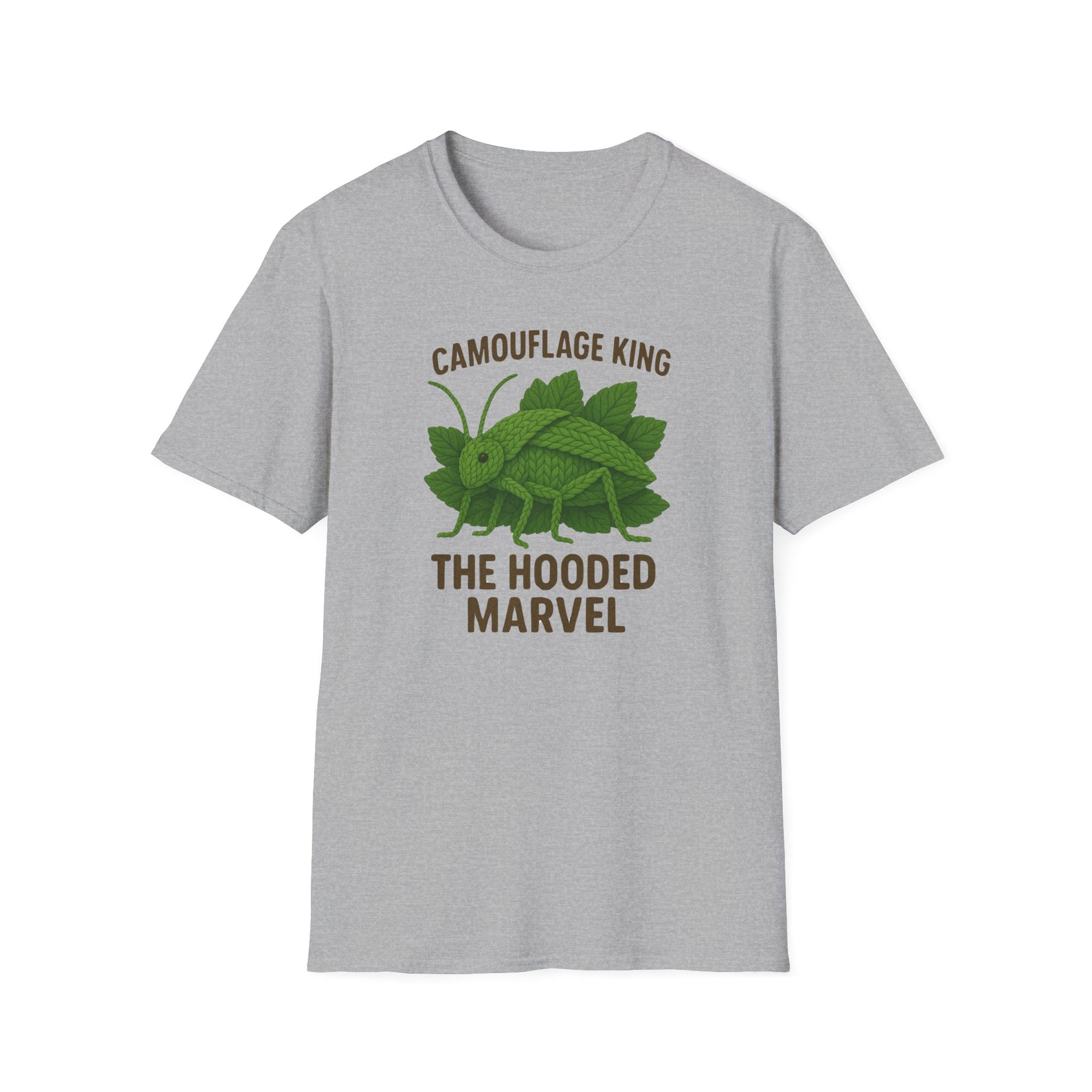 Siliquofera Grandis Giant Hooded Katydid - Camouflage King T-Shirt