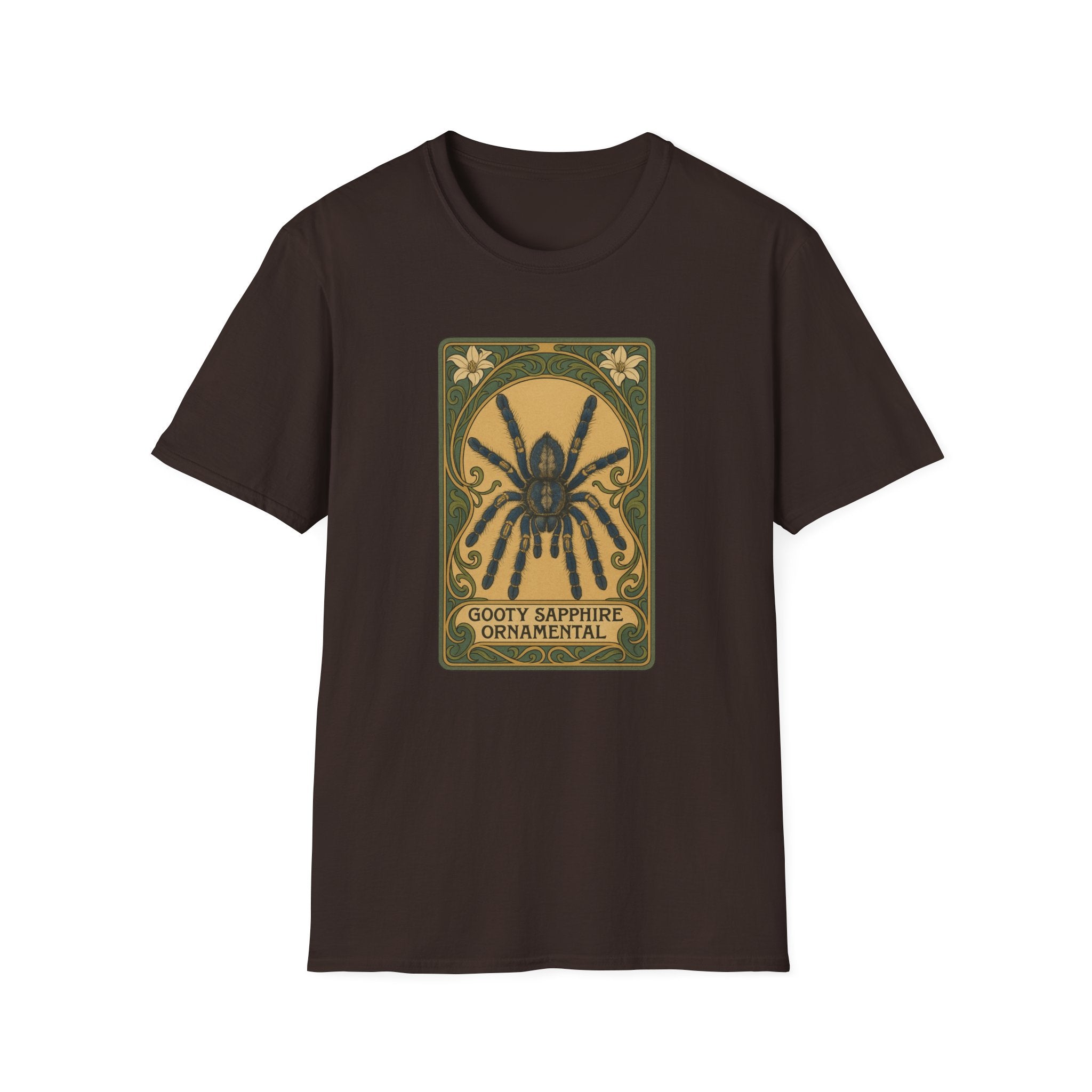Gooty Sapphire Ornamental - Art Nouveau style T-Shirt - Unisex Softstyle