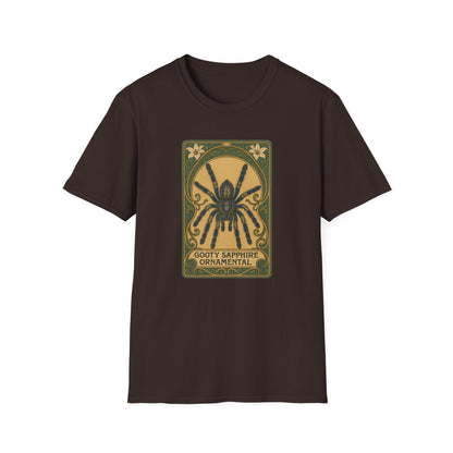Gooty Sapphire Ornamental - Art Nouveau style T-Shirt - Unisex Softstyle