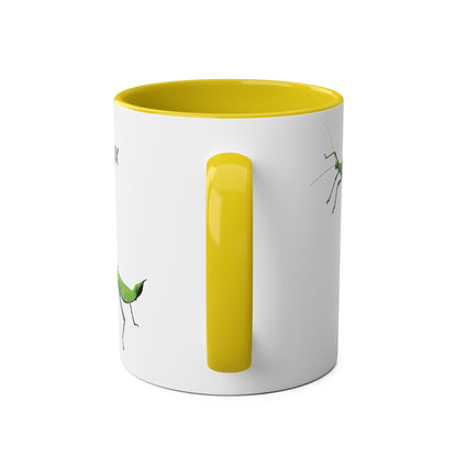 Jungle Nymph Coffee Mugs, various colours, heteropteryx dilatata