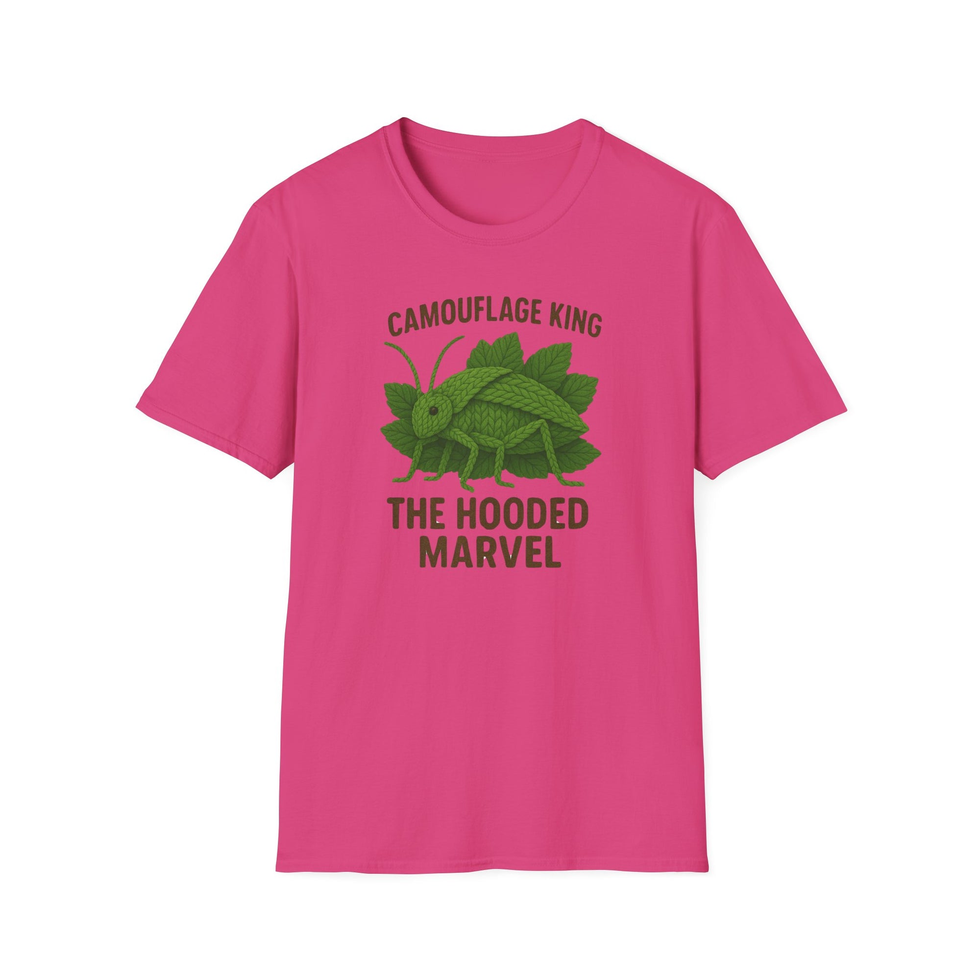 Siliquofera Grandis Giant Hooded Katydid - Camouflage King T-Shirt