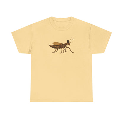 Top Hat Steam Punk Jungle Nymph Unisex Heavy Cotton Tee