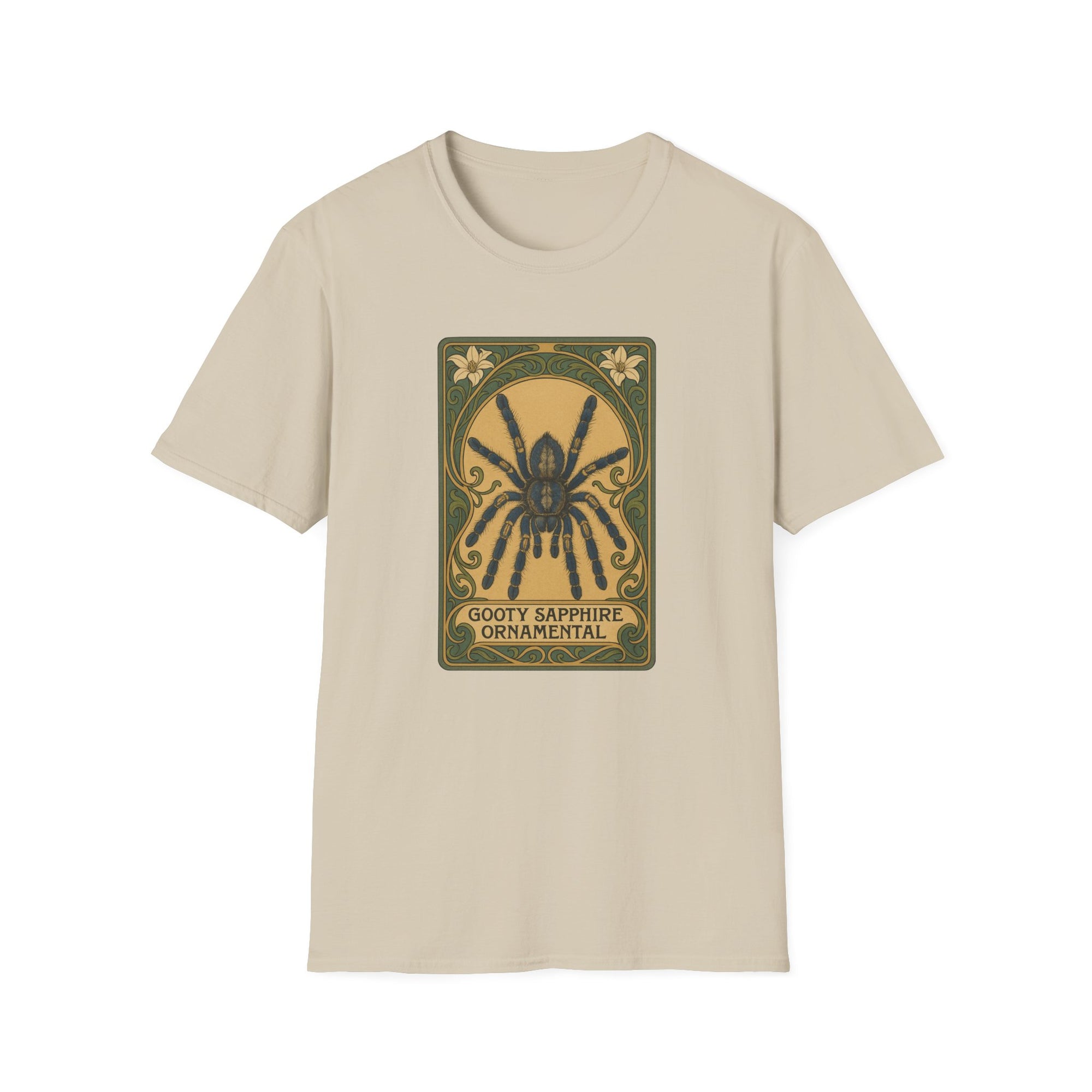 Gooty Sapphire Ornamental - Art Nouveau style T-Shirt - Unisex Softstyle