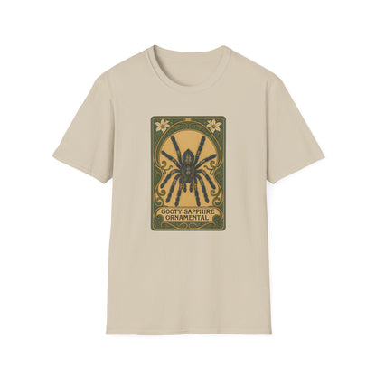 Gooty Sapphire Ornamental - Art Nouveau style T-Shirt - Unisex Softstyle