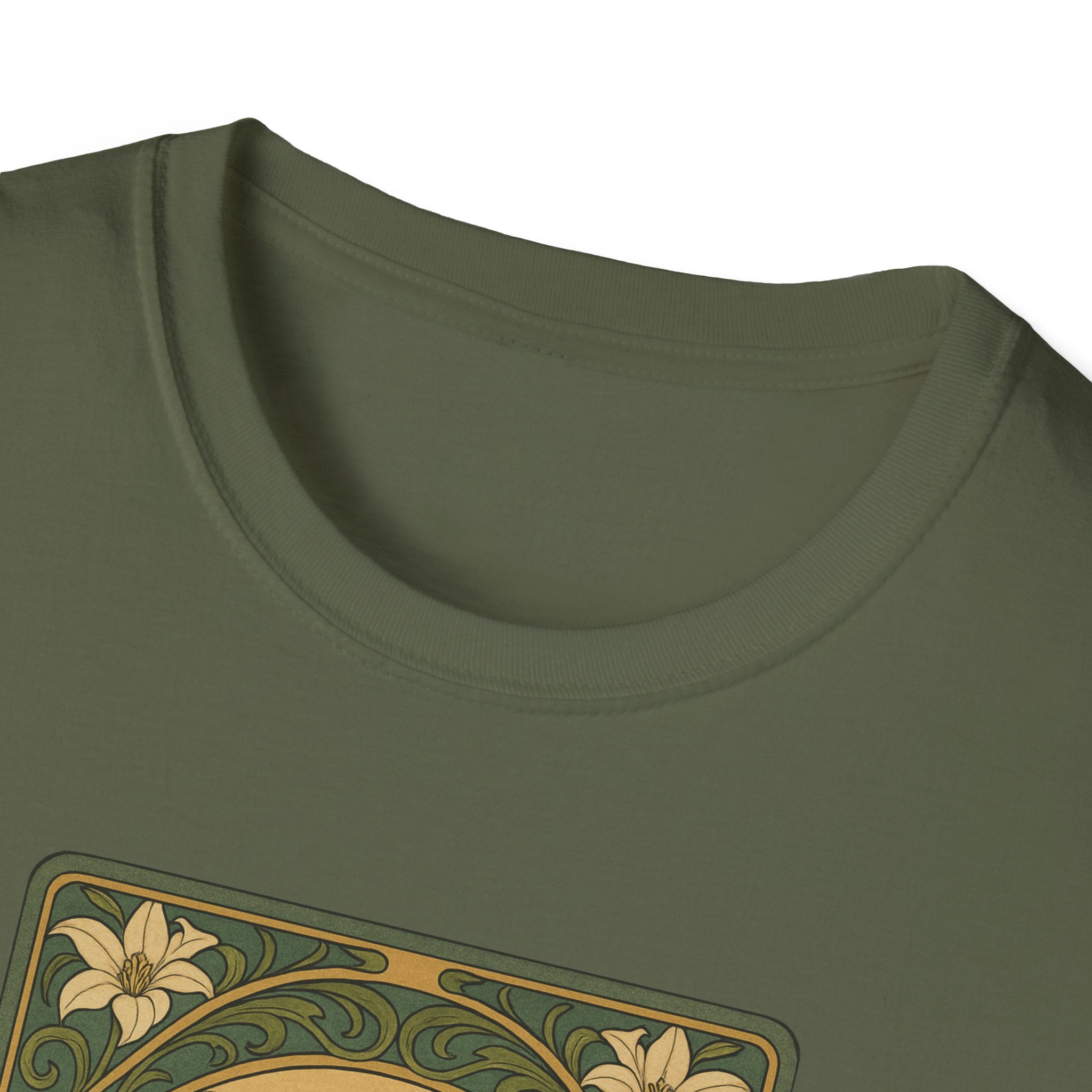 Gooty Sapphire Ornamental - Art Nouveau style T-Shirt - Unisex Softstyle