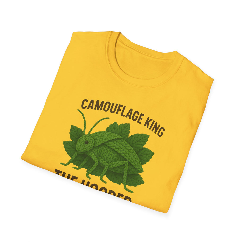 Siliquofera Grandis Giant Hooded Katydid - Camouflage King T-Shirt