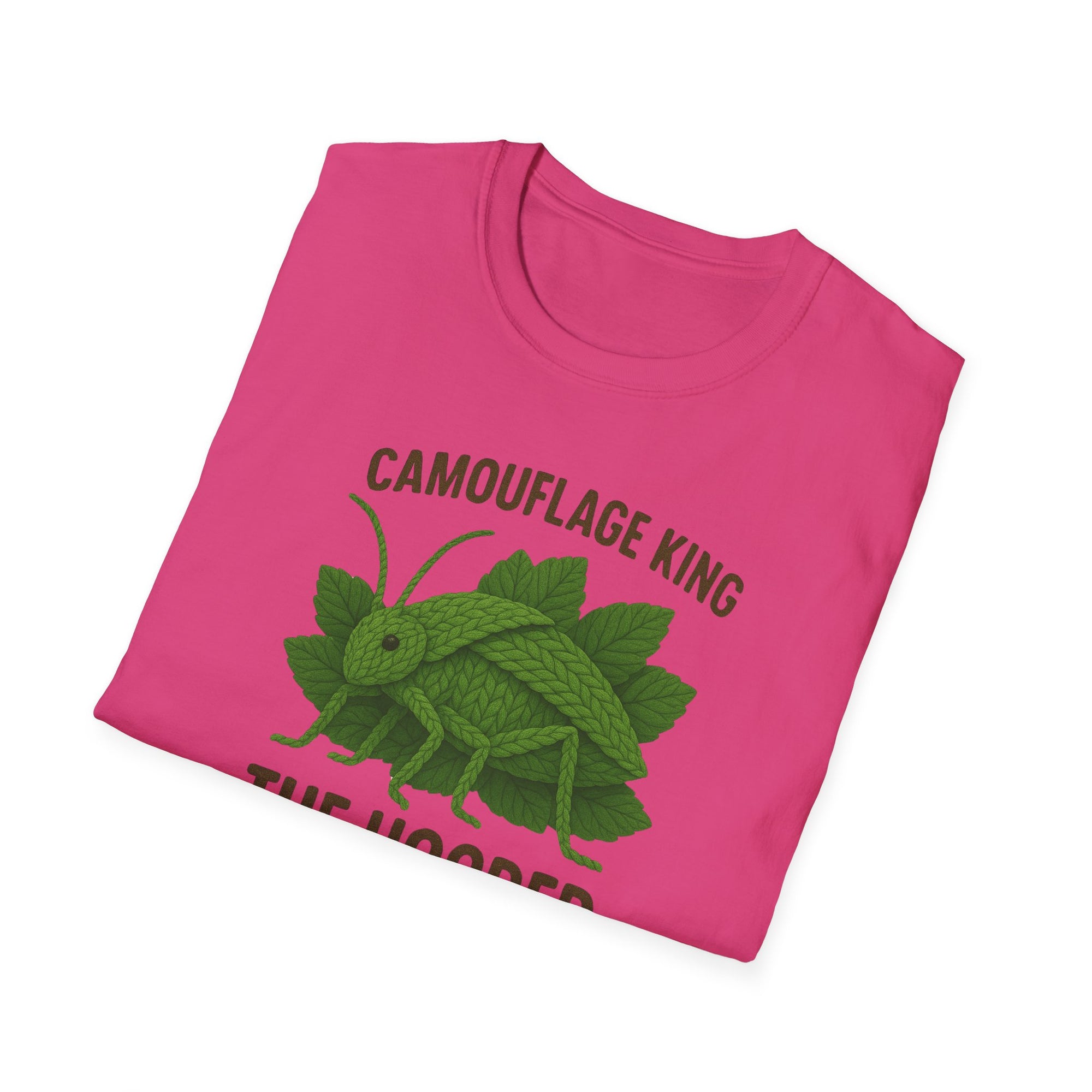 Siliquofera Grandis Giant Hooded Katydid - Camouflage King T-Shirt