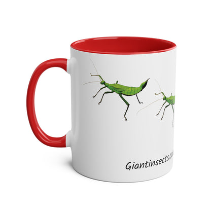 Jungle Nymph Coffee Mugs, various colours, heteropteryx dilatata