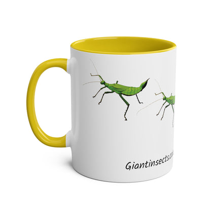 Jungle Nymph Coffee Mugs, various colours, heteropteryx dilatata