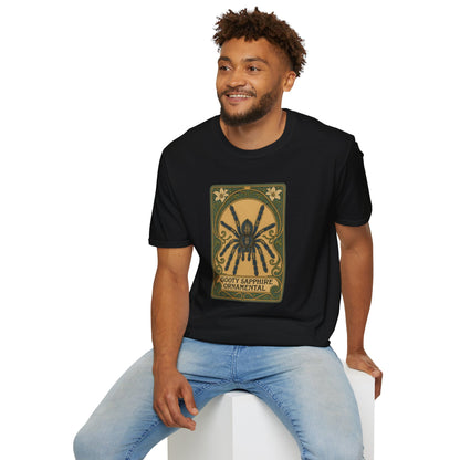 Gooty Sapphire Ornamental - Art Nouveau style T-Shirt - Unisex Softstyle