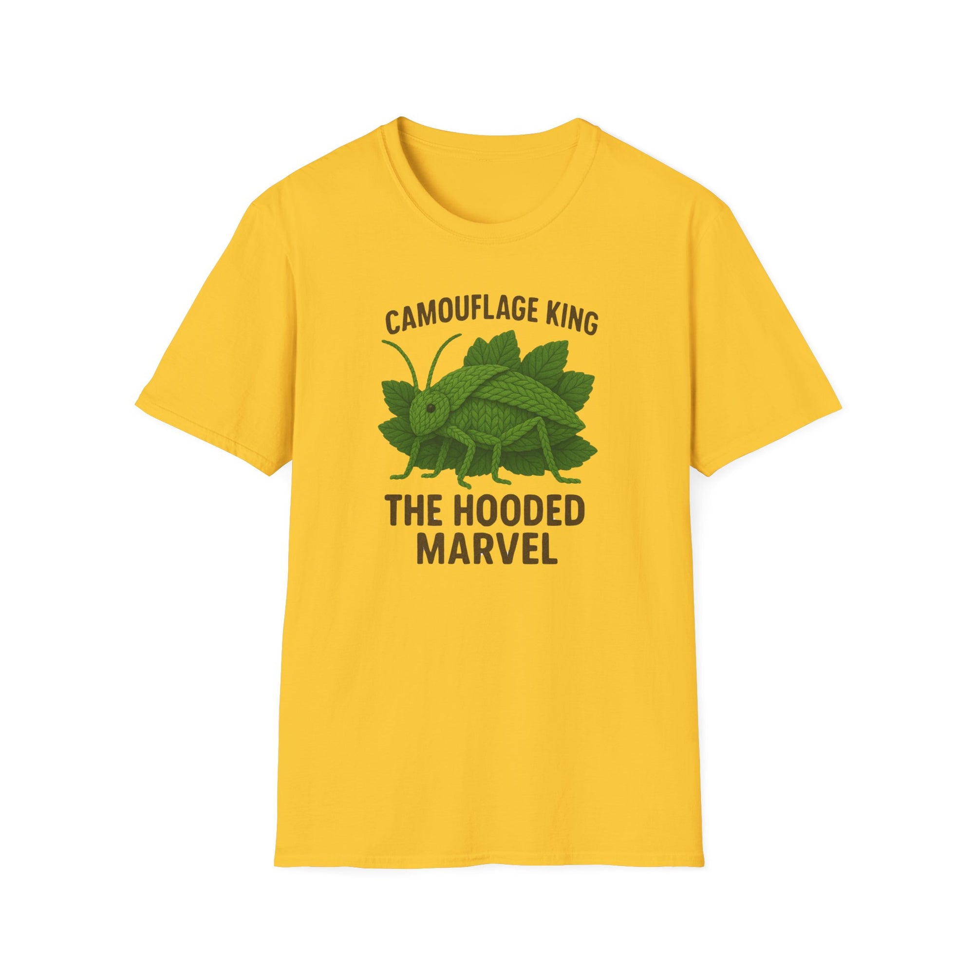 Siliquofera Grandis Giant Hooded Katydid - Camouflage King T-Shirt