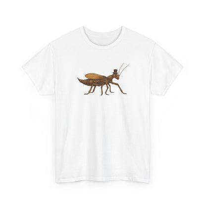 Top Hat Steam Punk Jungle Nymph Unisex Heavy Cotton Tee