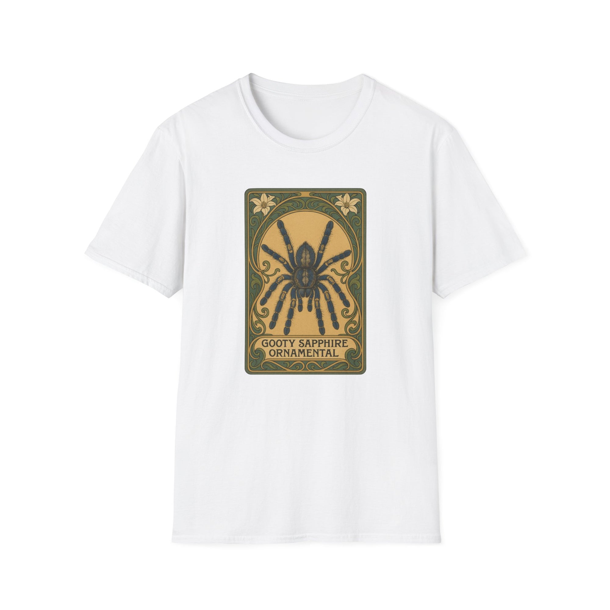 Gooty Sapphire Ornamental - Art Nouveau style T-Shirt - Unisex Softstyle