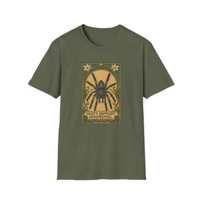 Gooty Sapphire Ornamental - Art Nouveau style T-Shirt - Unisex Softstyle