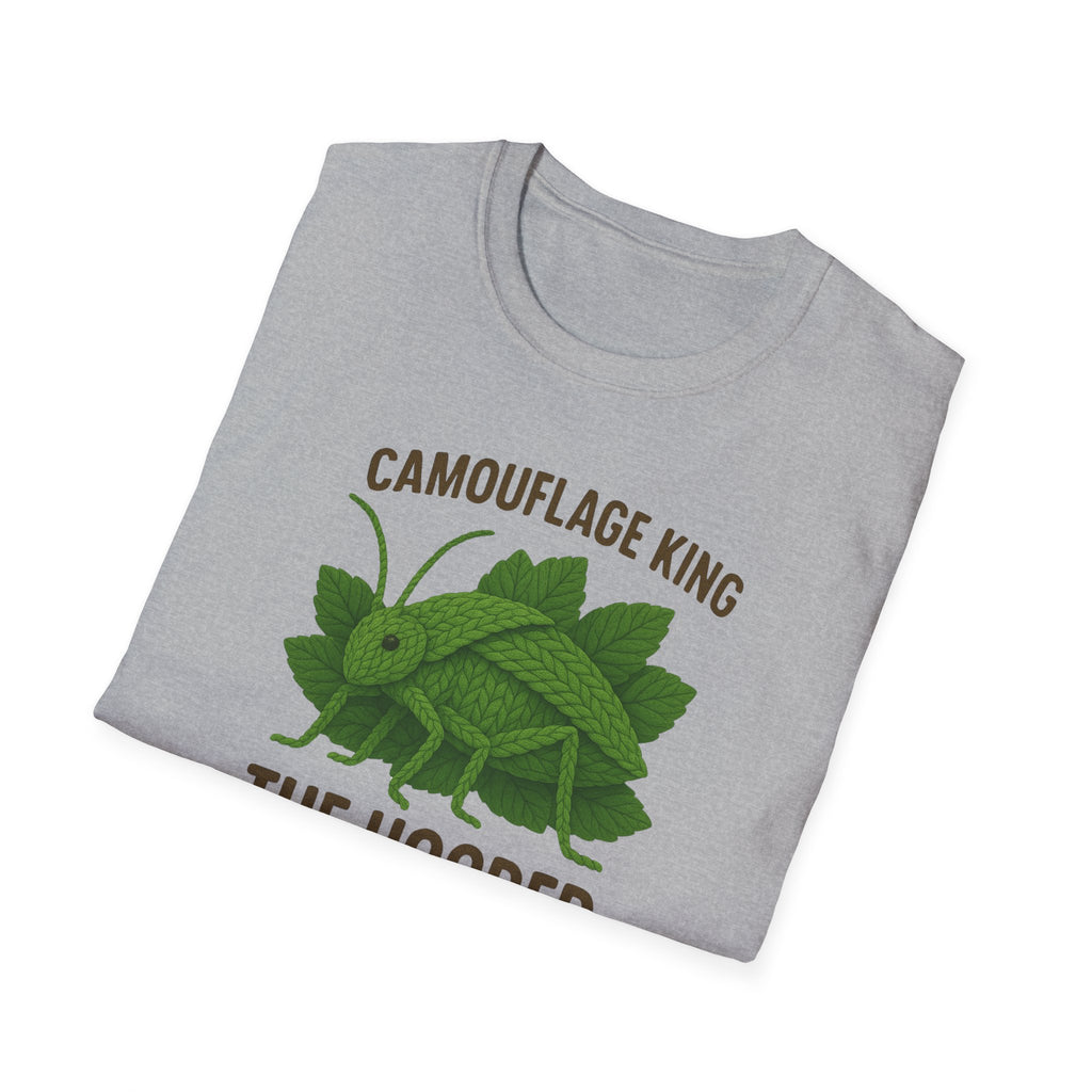 Siliquofera Grandis Giant Hooded Katydid - Camouflage King T-Shirt